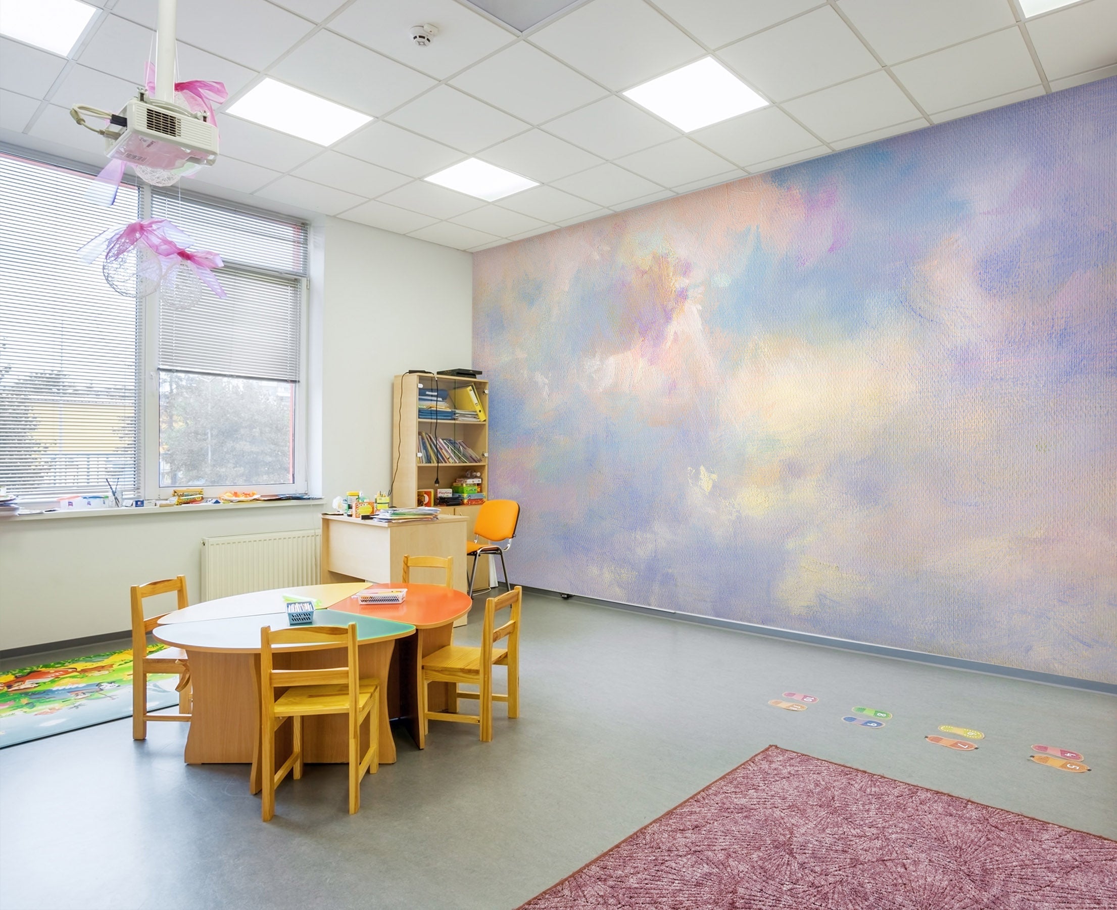 3D Color Cloud 188 Wall Murals