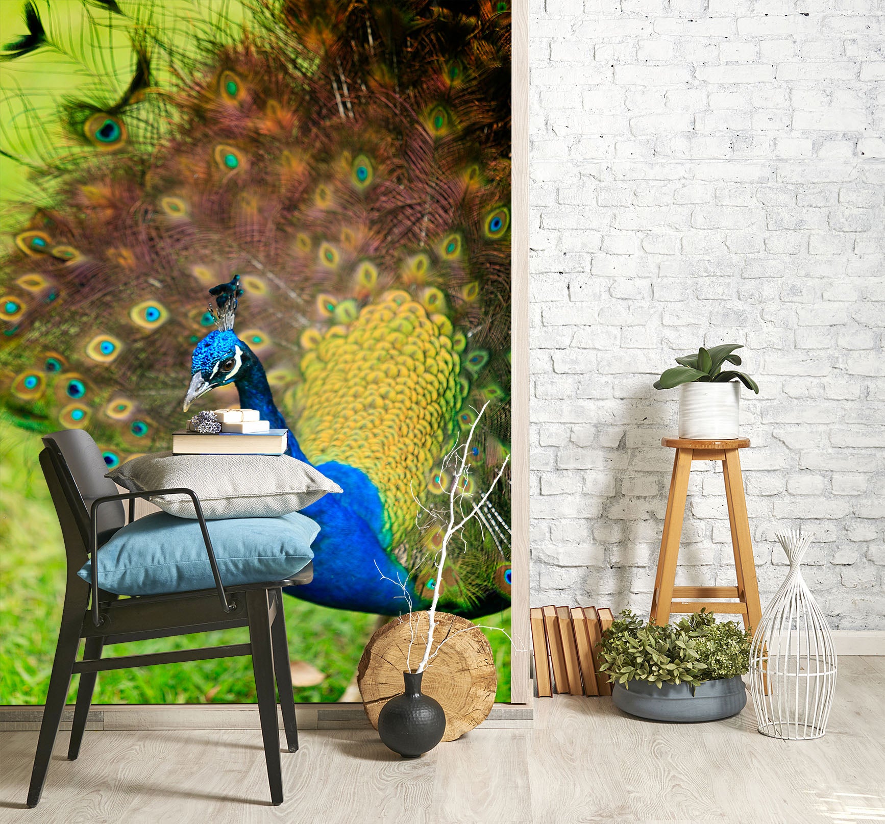 3D Peacock 62099 Kathy Barefield Wall Mural Wall Murals