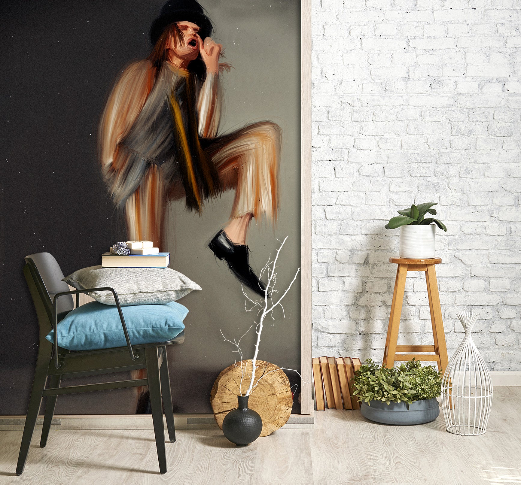 3D Mad Hatter 1408 Marco Cavazzana Wall Mural Wall Murals