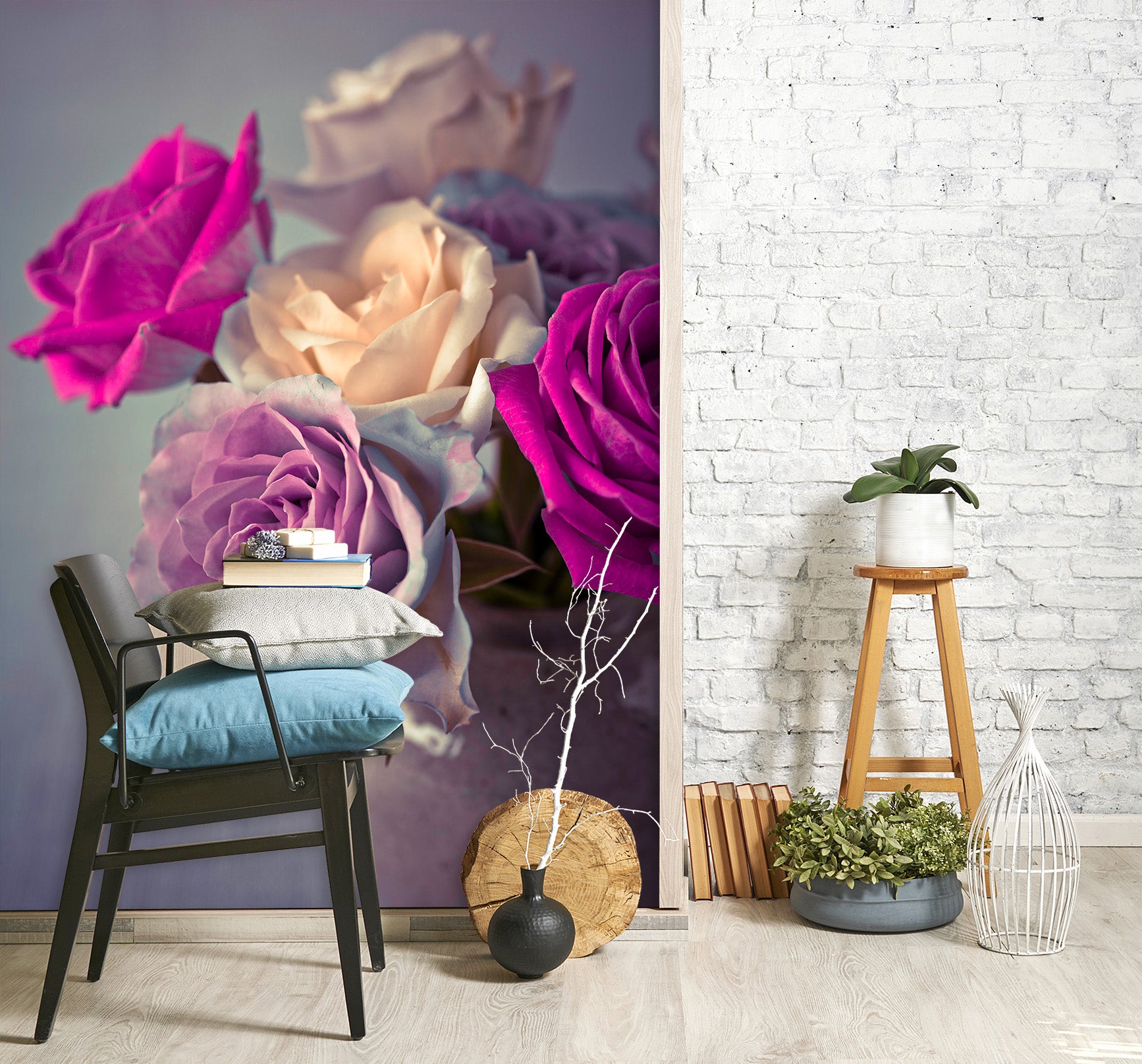 3D Rose Blossom 1441 Assaf Frank Wall Mural Wall Murals