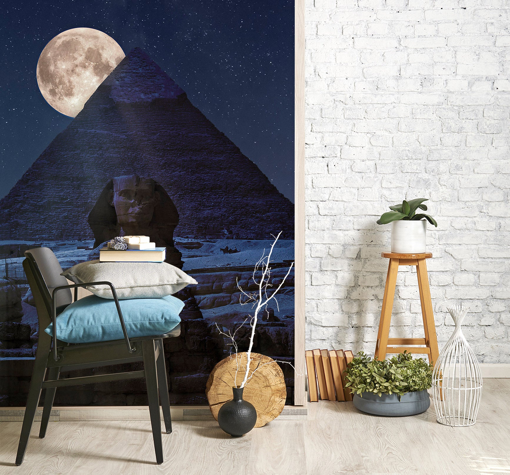 3D Moon Valley 1458 Marco Carmassi Wall Mural Wall Murals