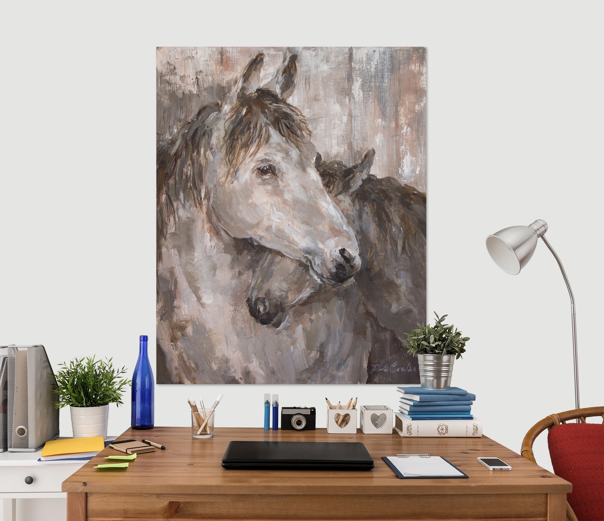 3D Horse Oil Painting 0141 Debi Coules Wall Sticker