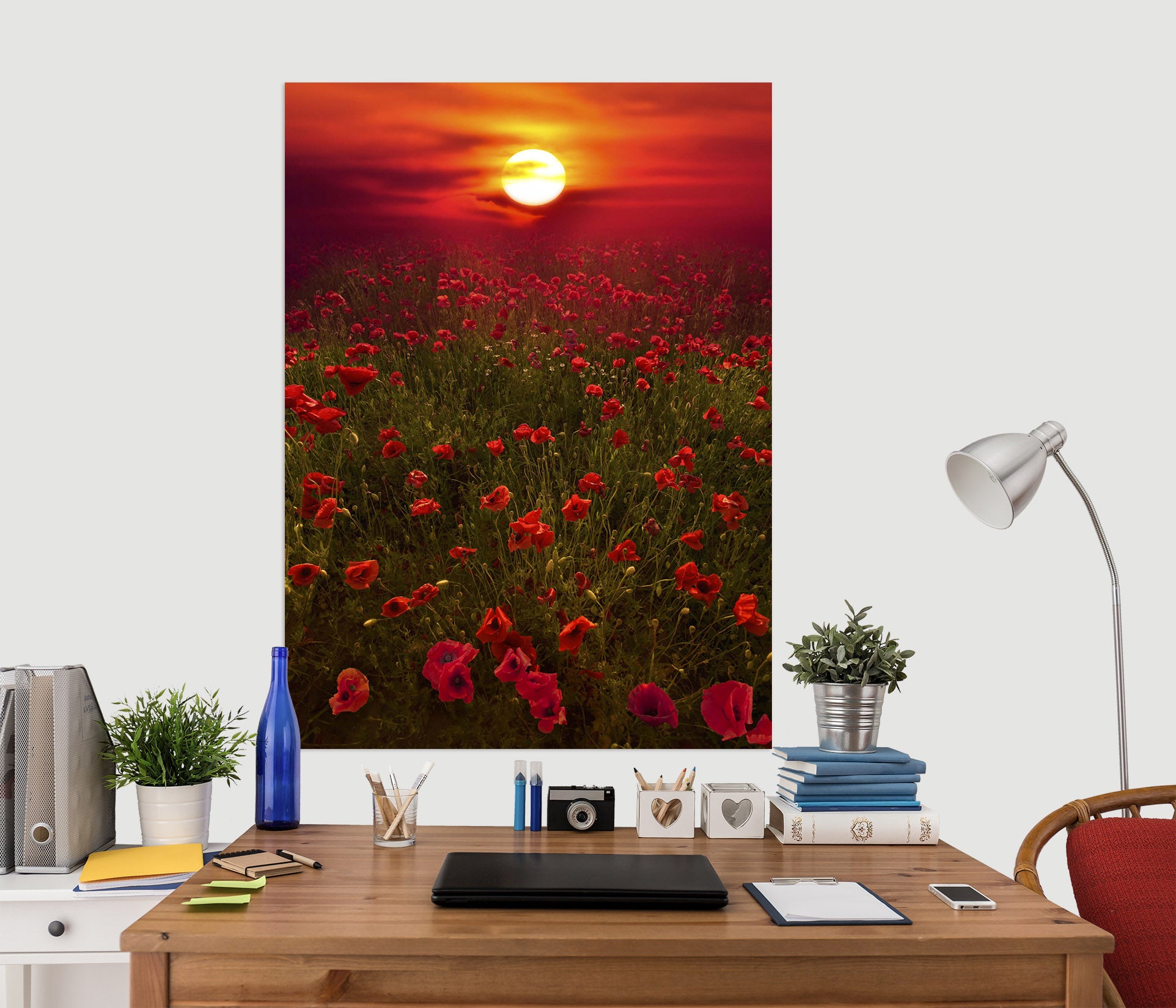3D Sunset Garden 238 Marco Carmassi Wall Sticker