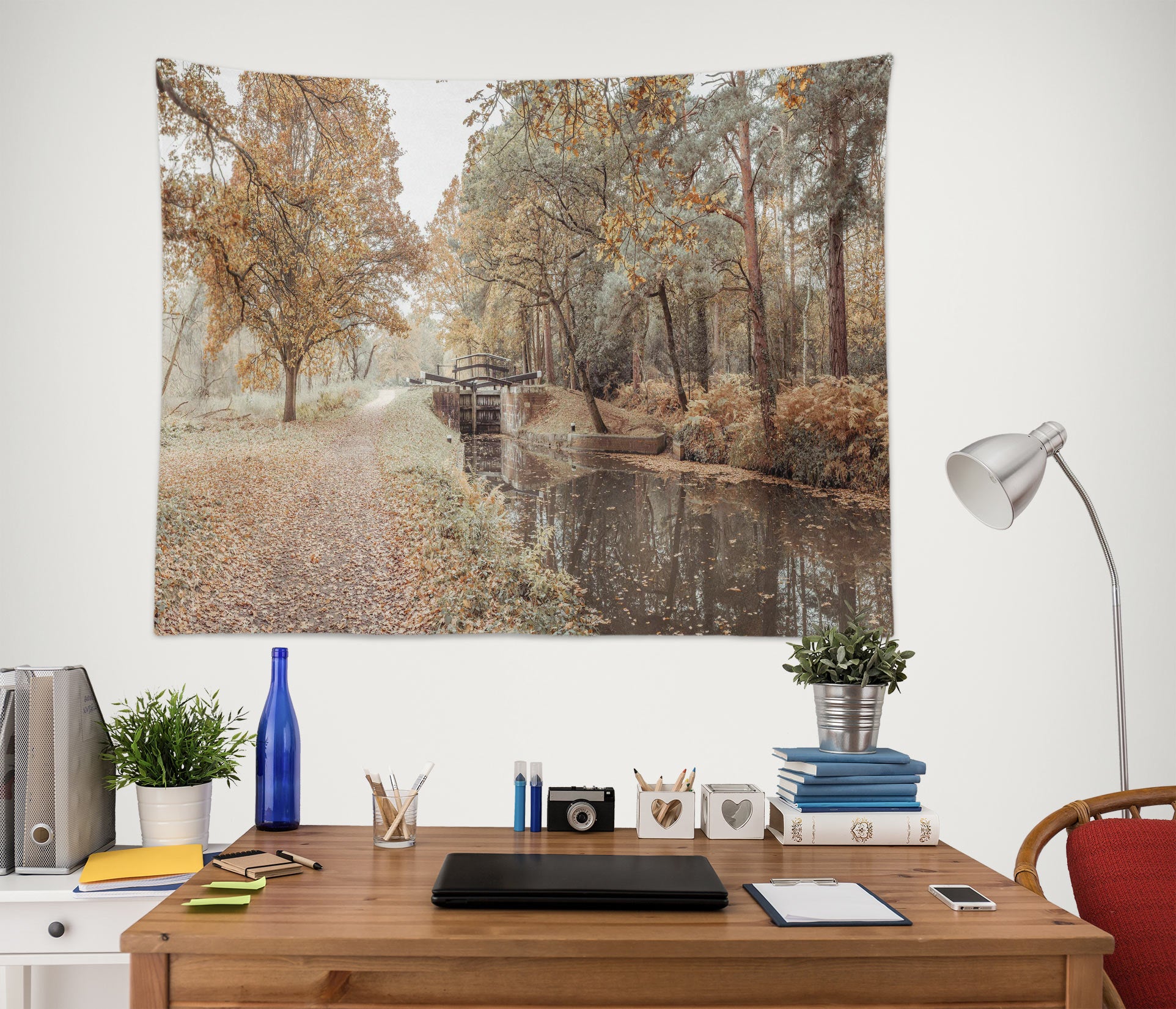 3D Trees River 116150 Assaf Frank Tapestry Hanging Cloth Hang