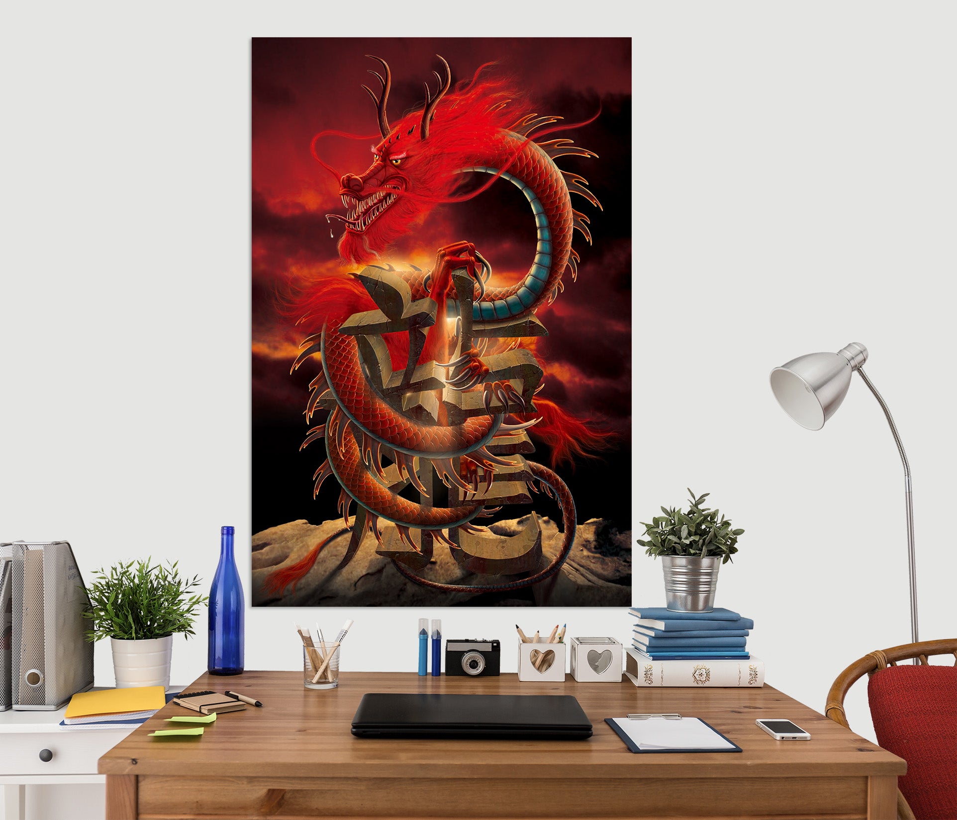 3D Chinese Dragon Def 022 Vincent Hie Wall Sticker