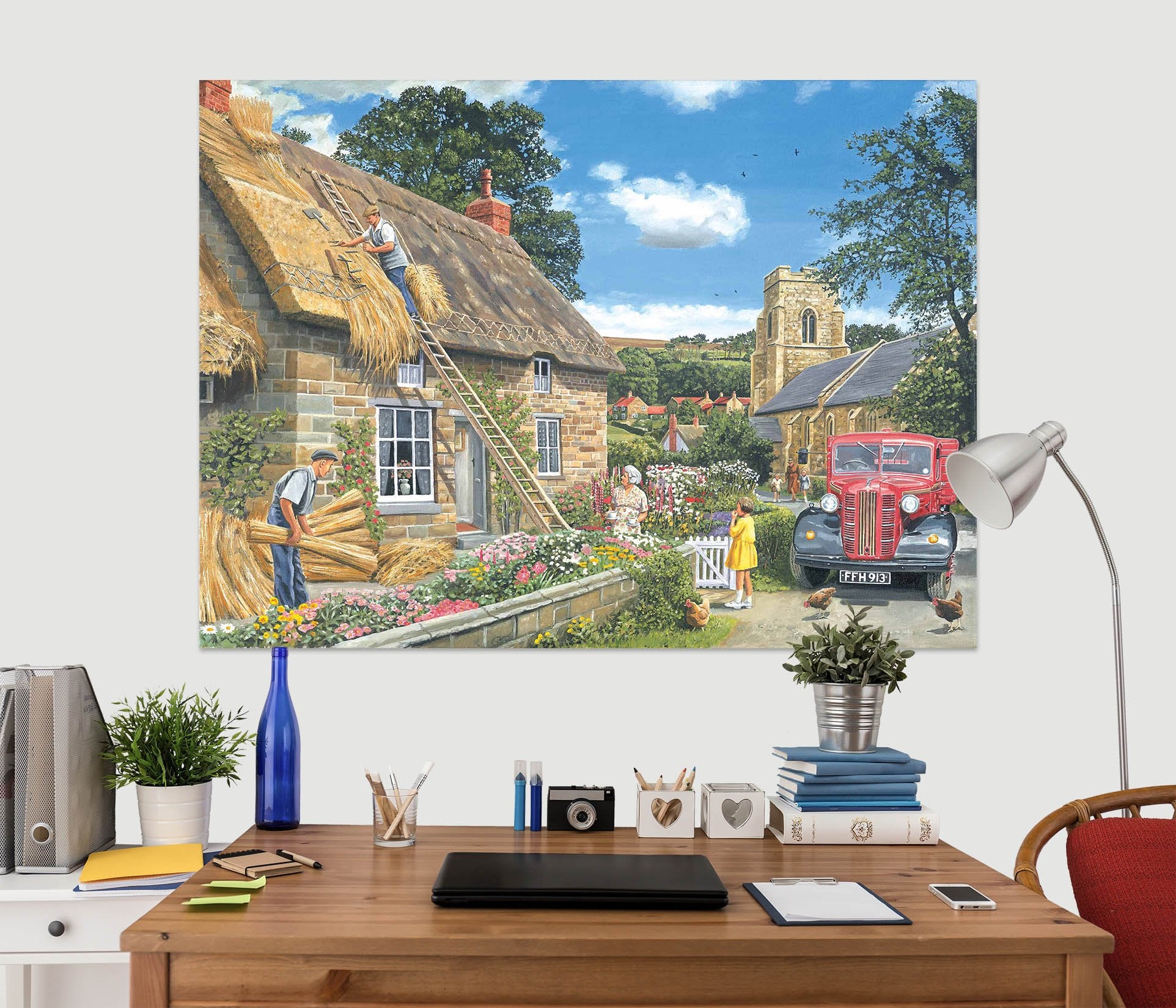 3D A New Thatch 011 Trevor Mitchell Wall Sticker Wallpaper AJ Wallpaper 2 