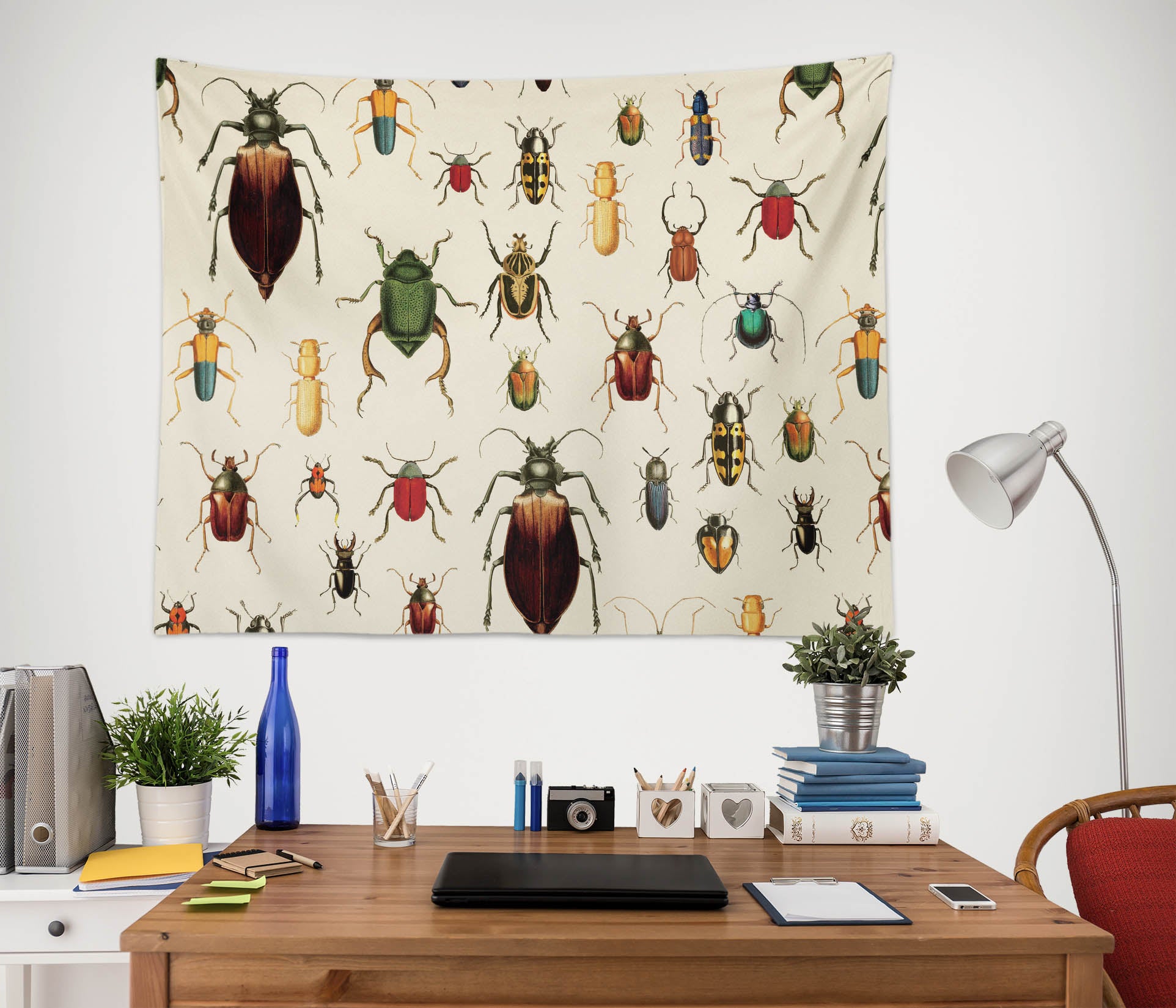 3D Colorful Insects 5330 Uta Naumann Tapestry Hanging Cloth Hang