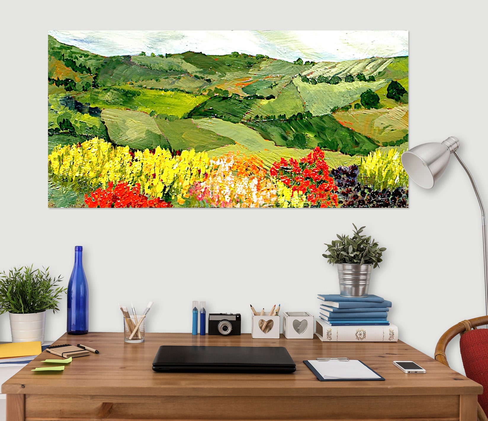 3D Colored Field 128 Allan P. Friedlander Wall Sticker