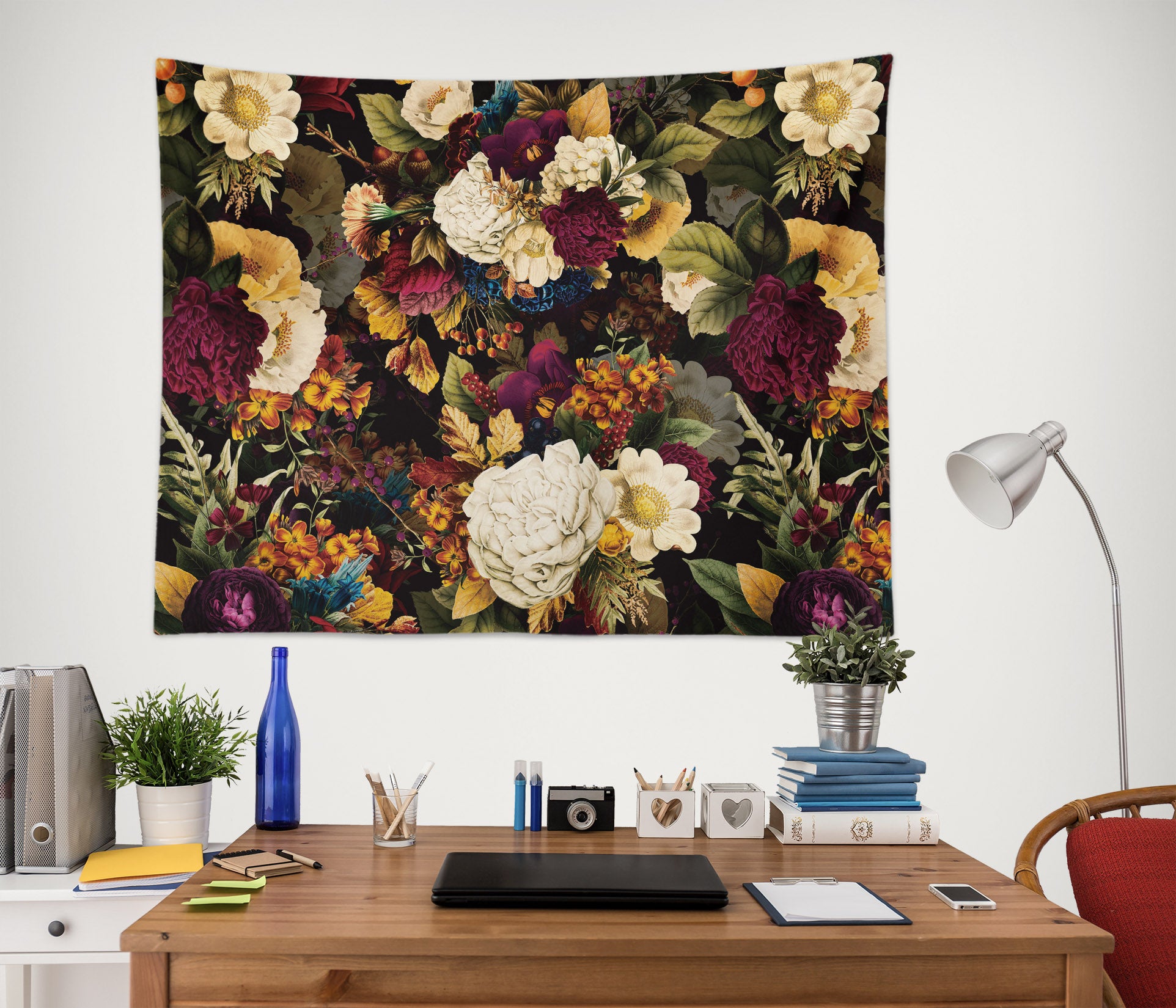 3D Colored Flowers 915 Uta Naumann Tapestry Hanging Cloth Hang