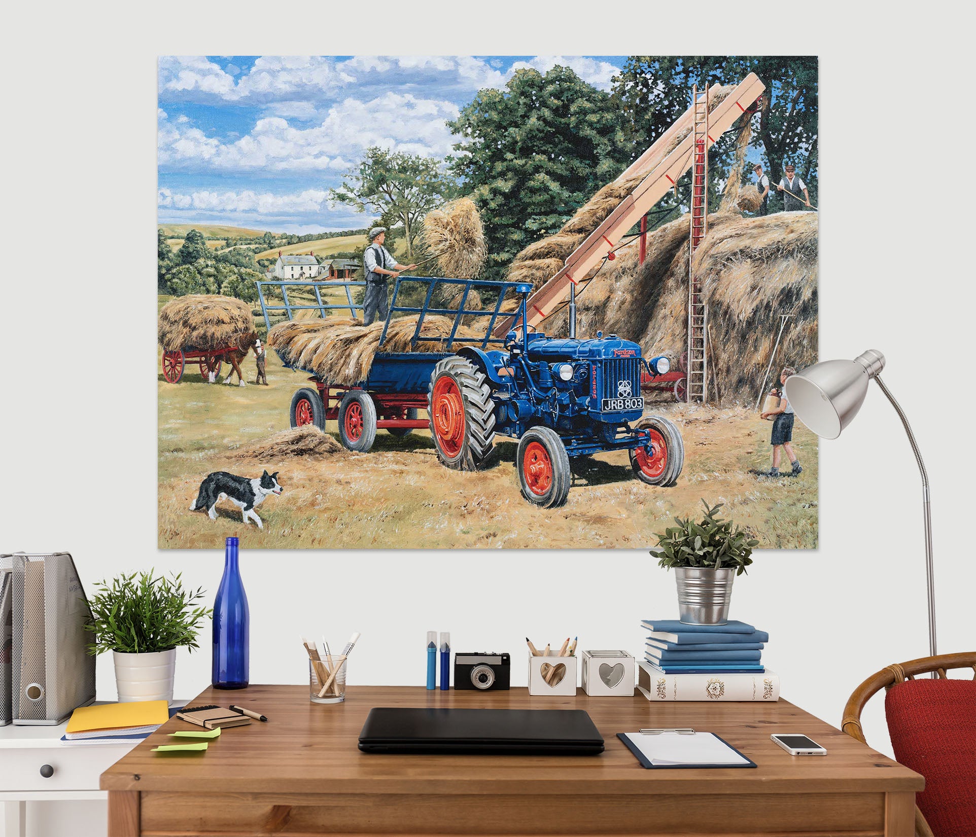 3D Building A Hayrick 020 Trevor Mitchell Wall Sticker