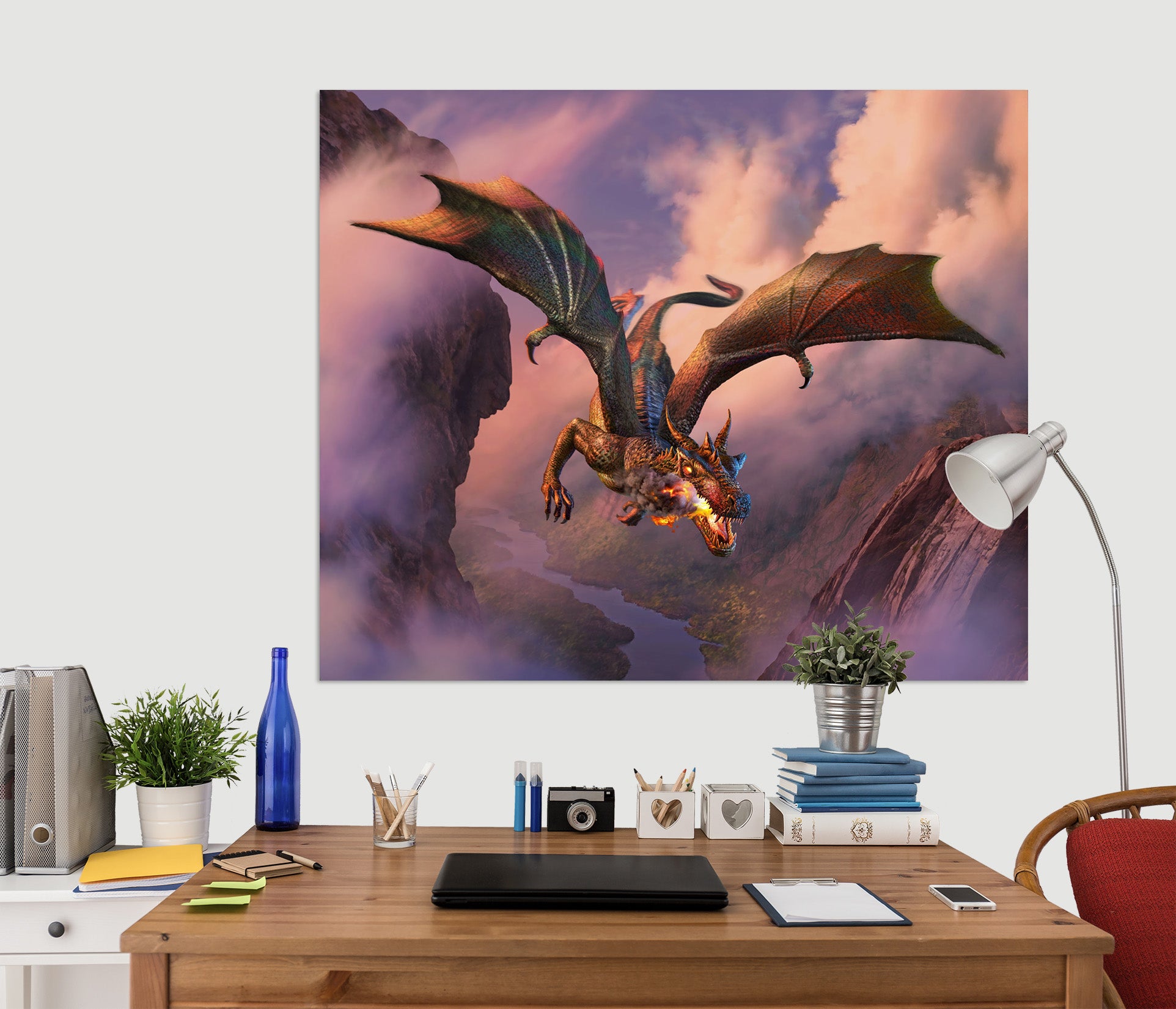 3D Fire Flight 018 Jerry LoFaro Wall Sticker