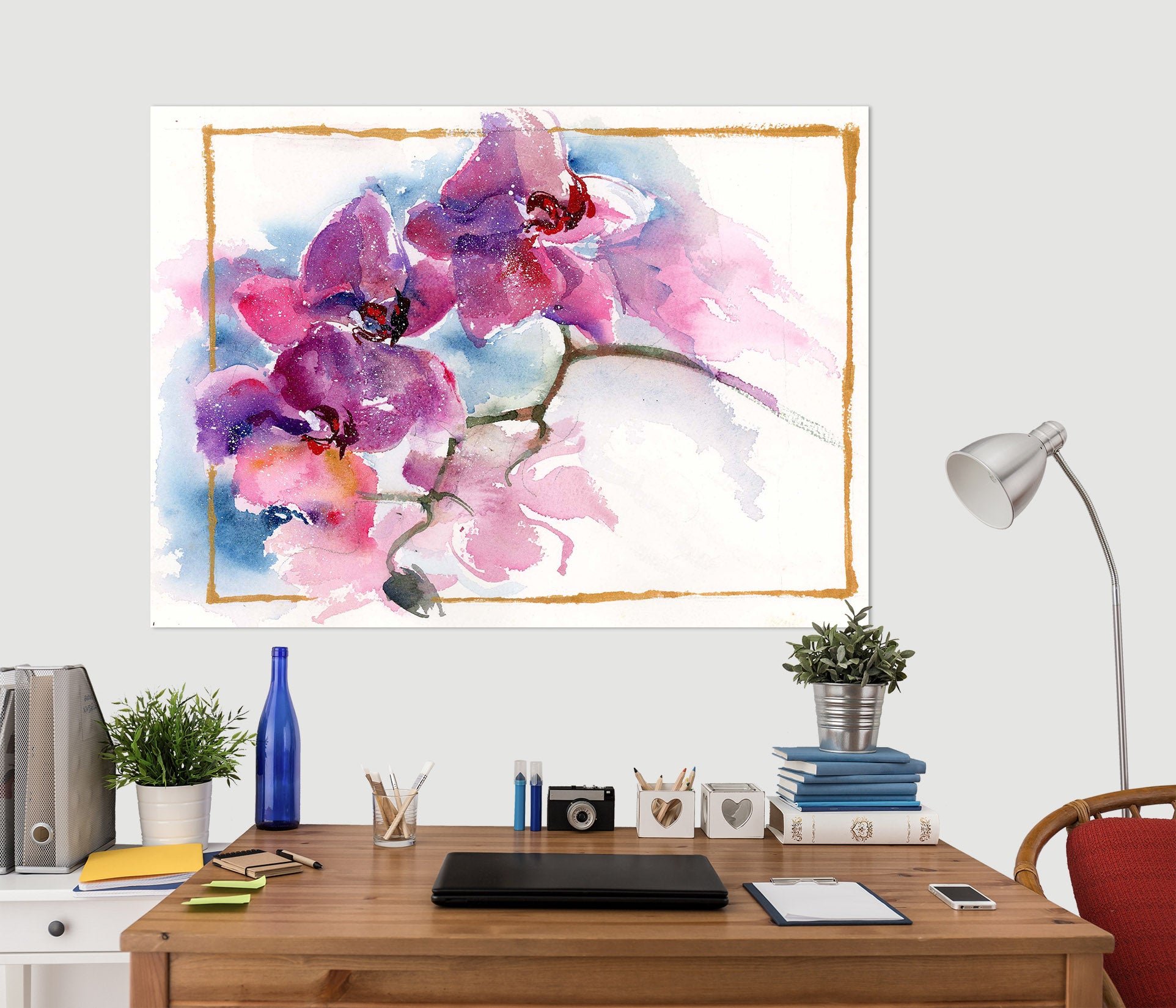 3D Painted Peach 008 Anne Farrall Doyle Wall Sticker