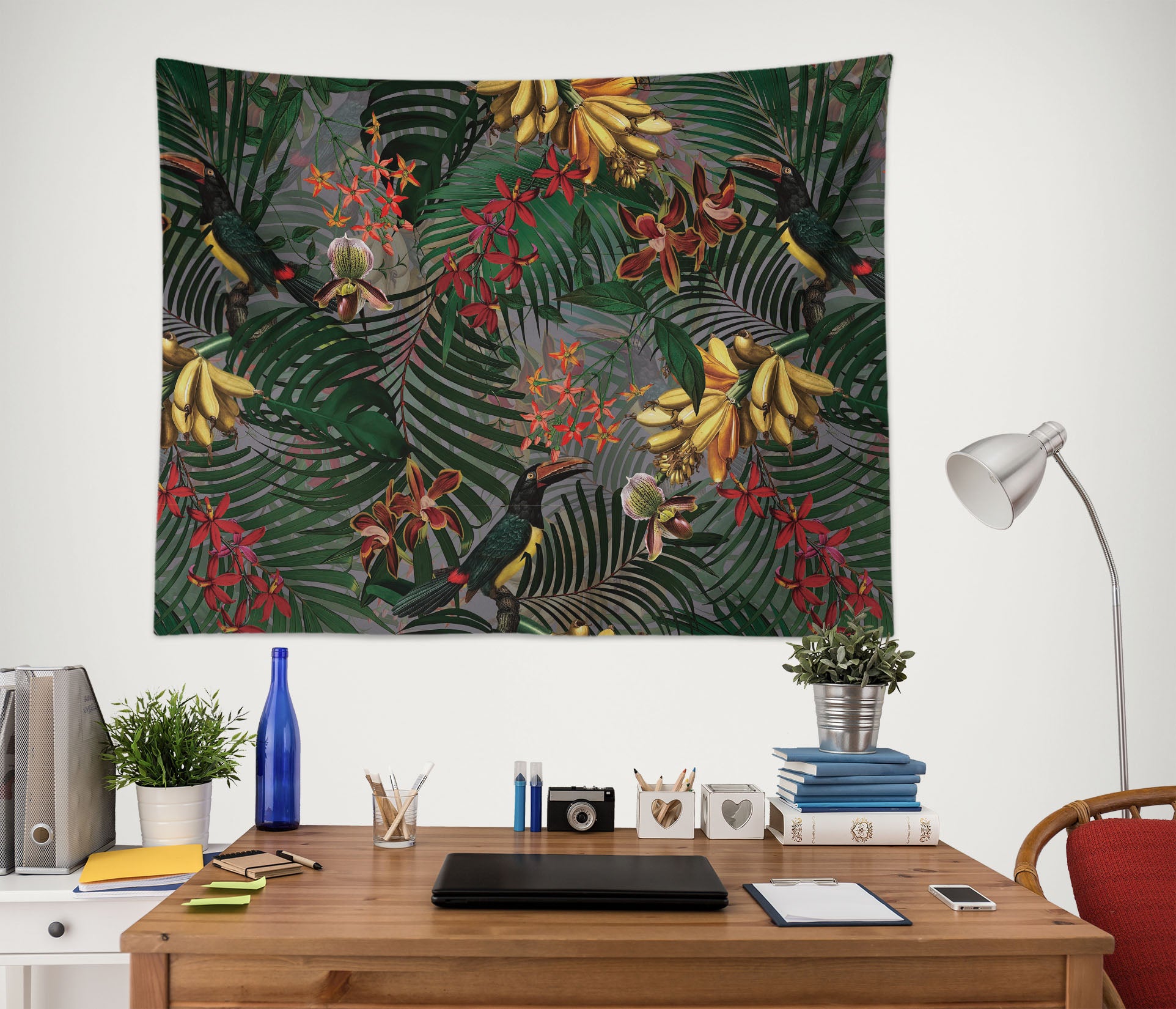 3D Flower Banana 5340 Uta Naumann Tapestry Hanging Cloth Hang