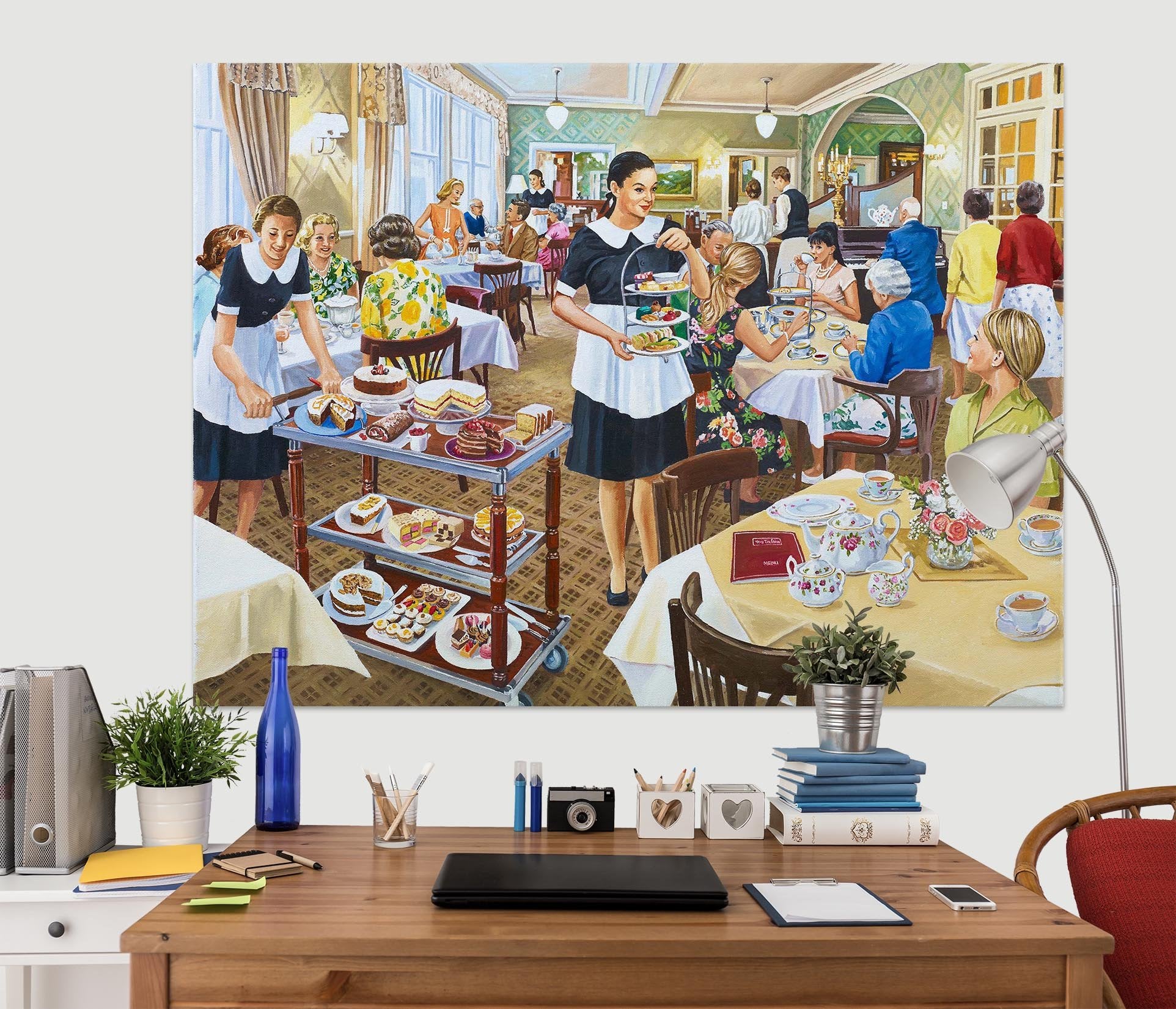 3D Afternoon Tea 014 Trevor Mitchell Wall Sticker Wallpaper AJ Wallpaper 2 