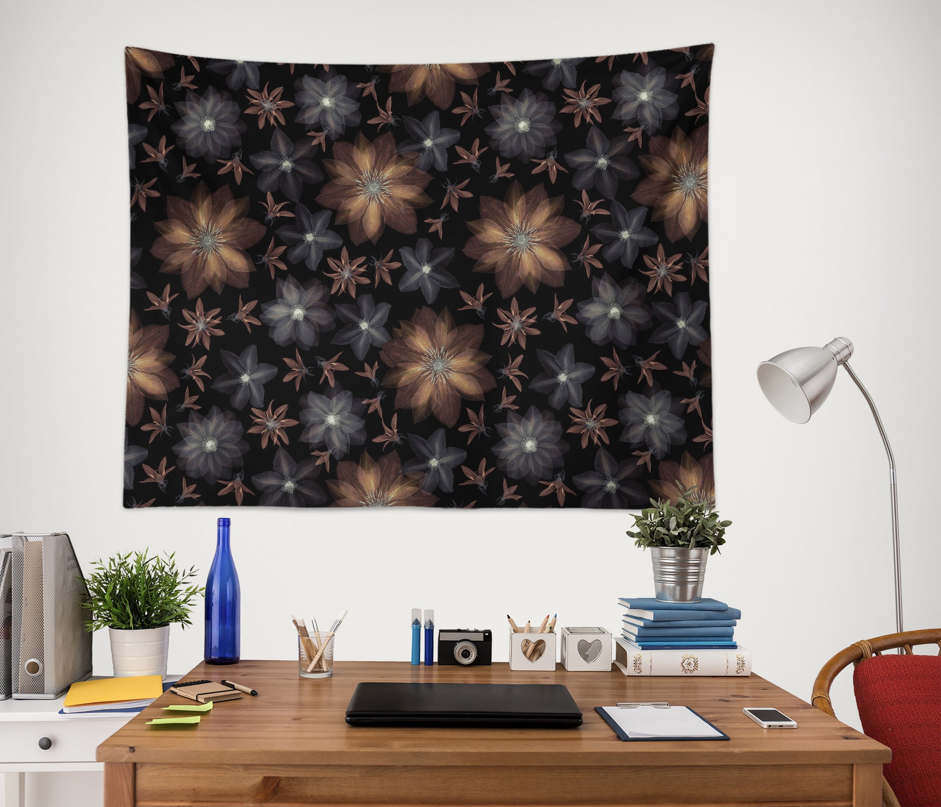 3D Flowers Pattern 116170 Assaf Frank Tapestry Hanging Cloth Hang