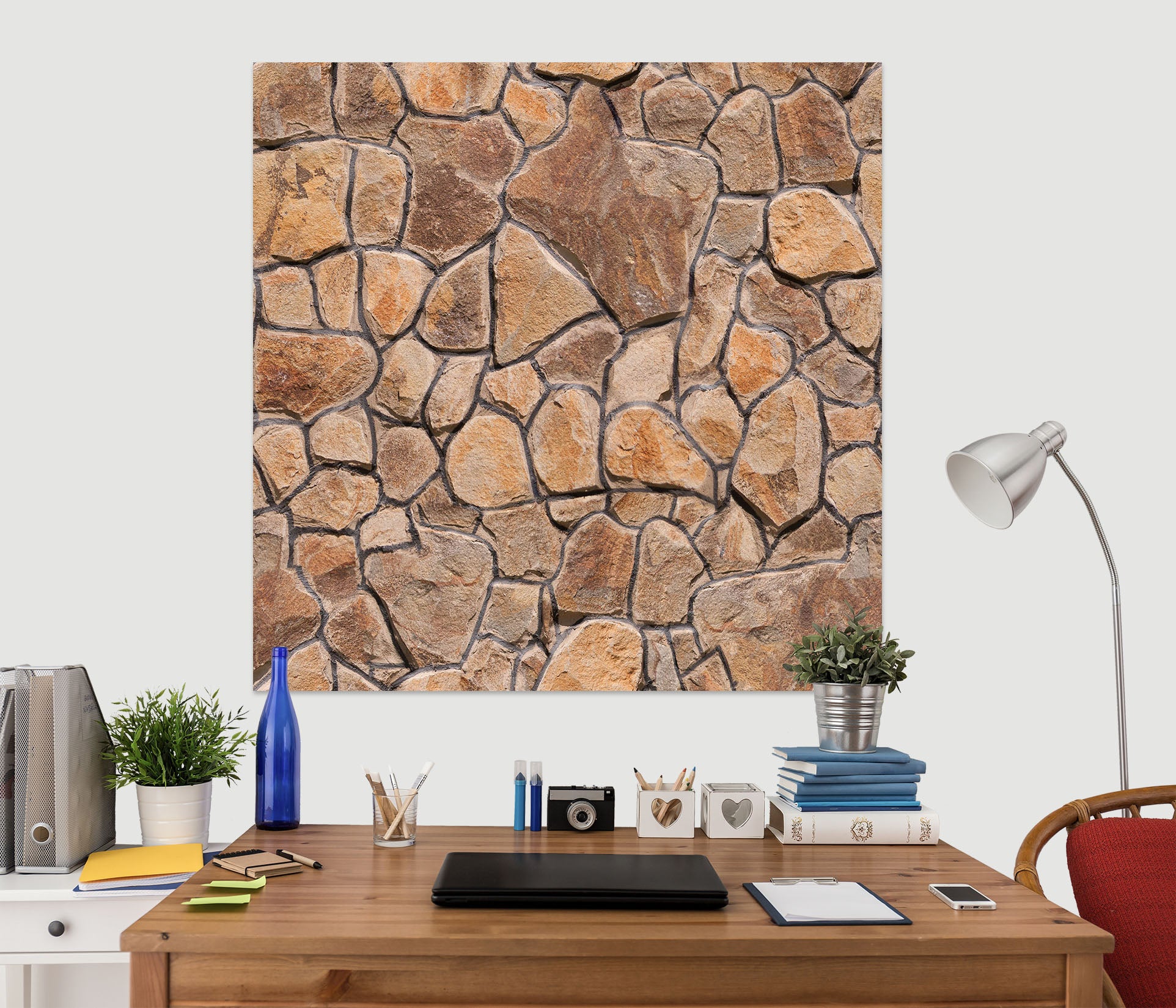 3D Stone Wall 1076 Wall Sticker