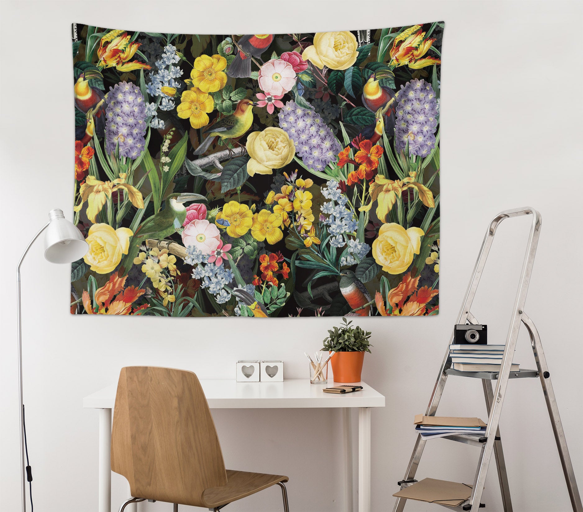 3D Yellow Flower 5352 Uta Naumann Tapestry Hanging Cloth Hang