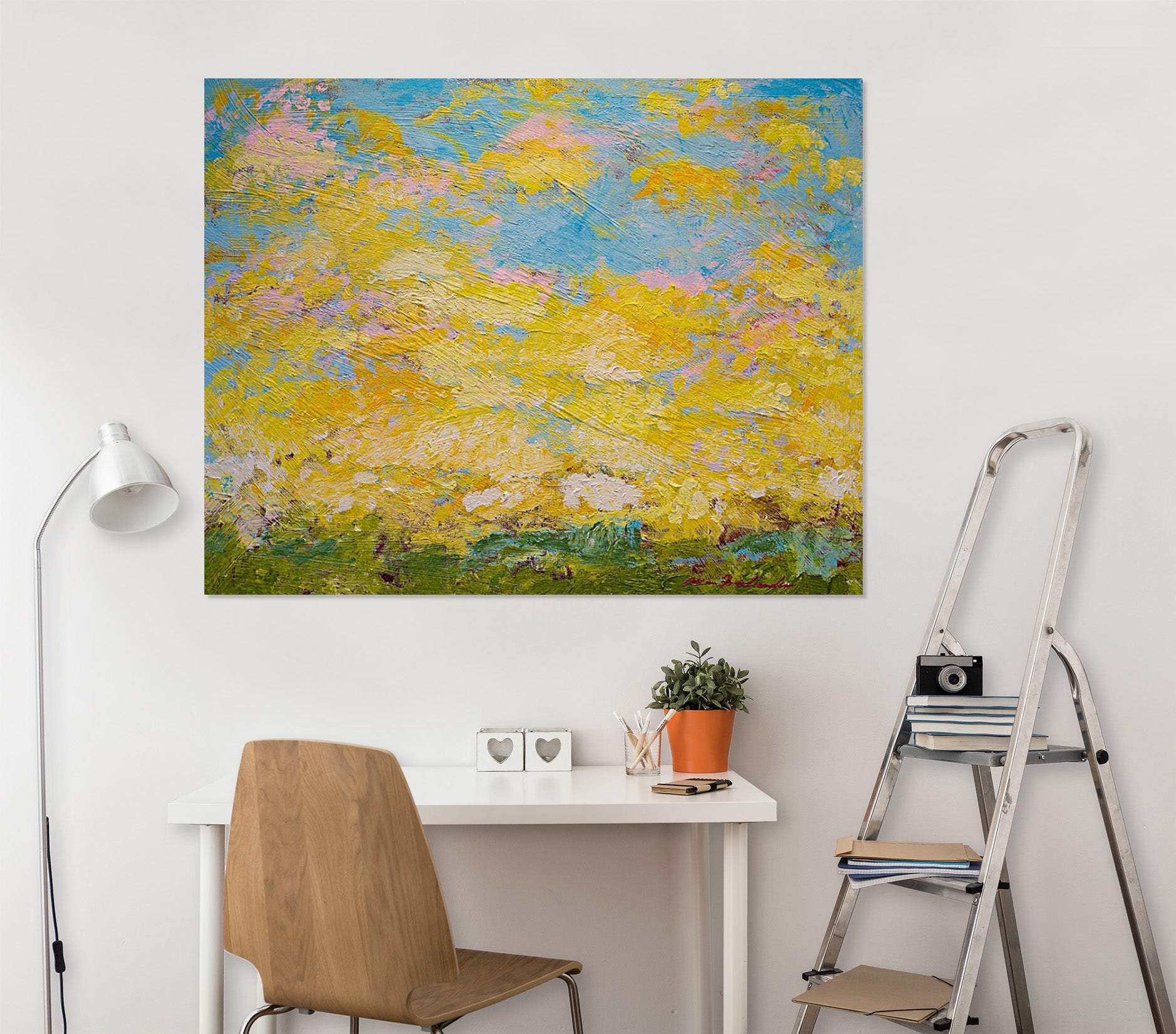 3D Yellow Graffiti 191 Allan P. Friedlander Wall Sticker