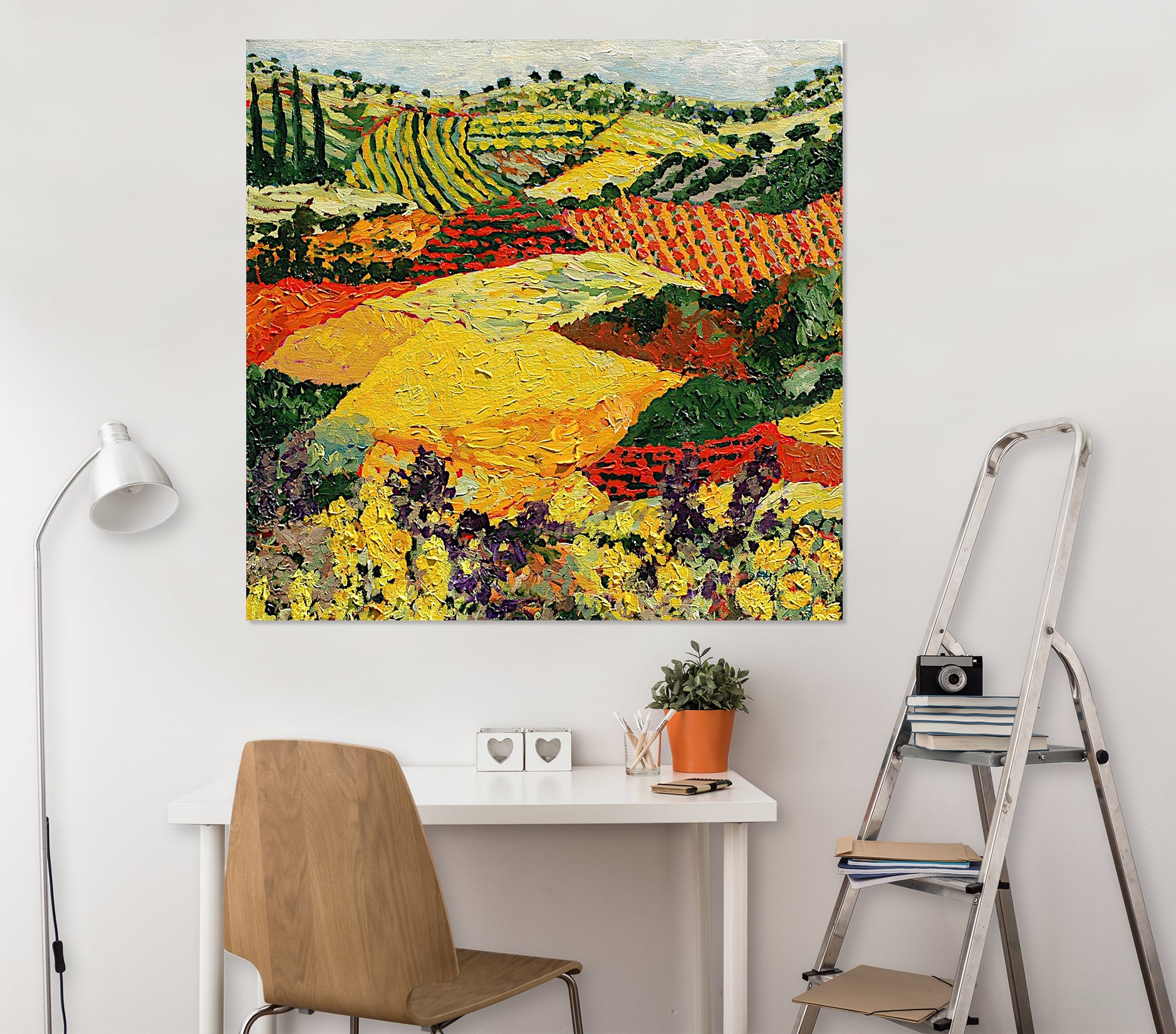 3D Colored Field 127 Allan P. Friedlander Wall Sticker