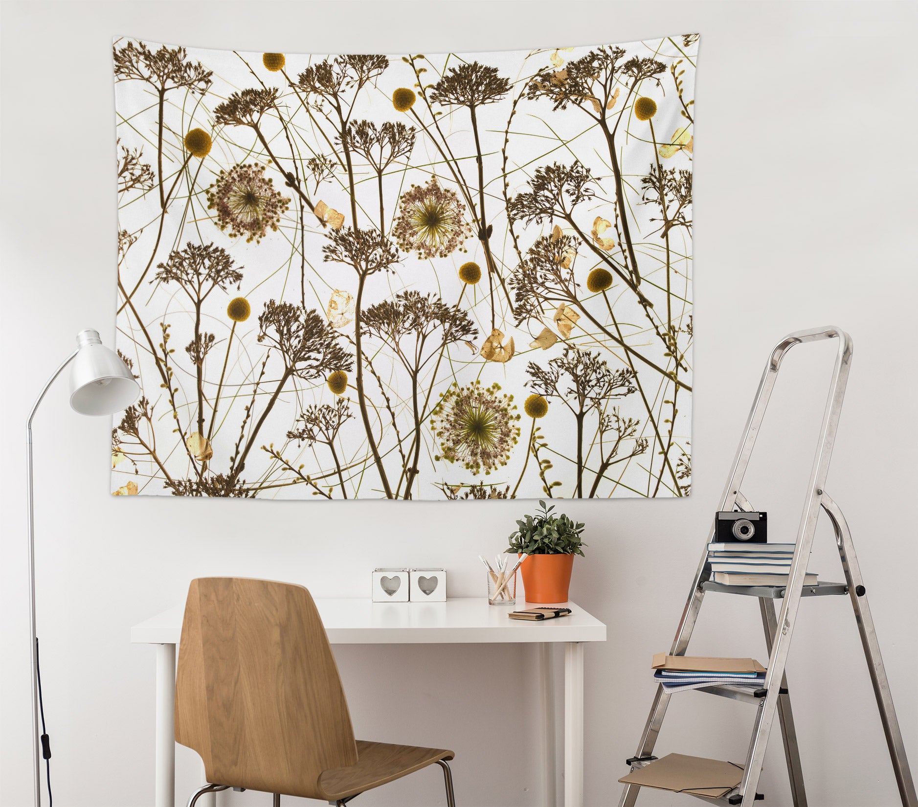 3D Dried Flowers 11644 Assaf Frank Tapestry Hanging Cloth Hang