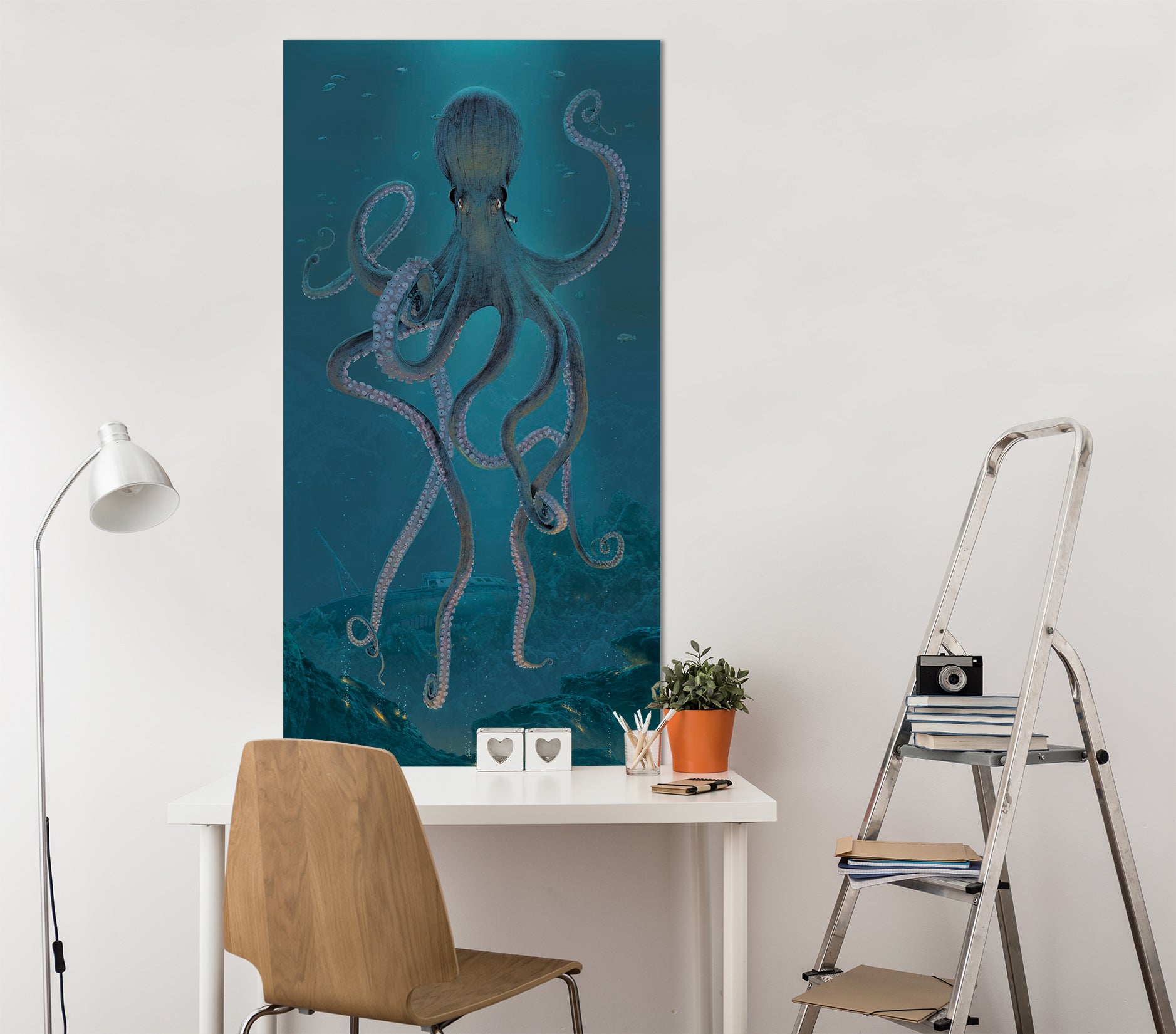 3D Giant Octopus 039 Vincent Hie Wall Sticker