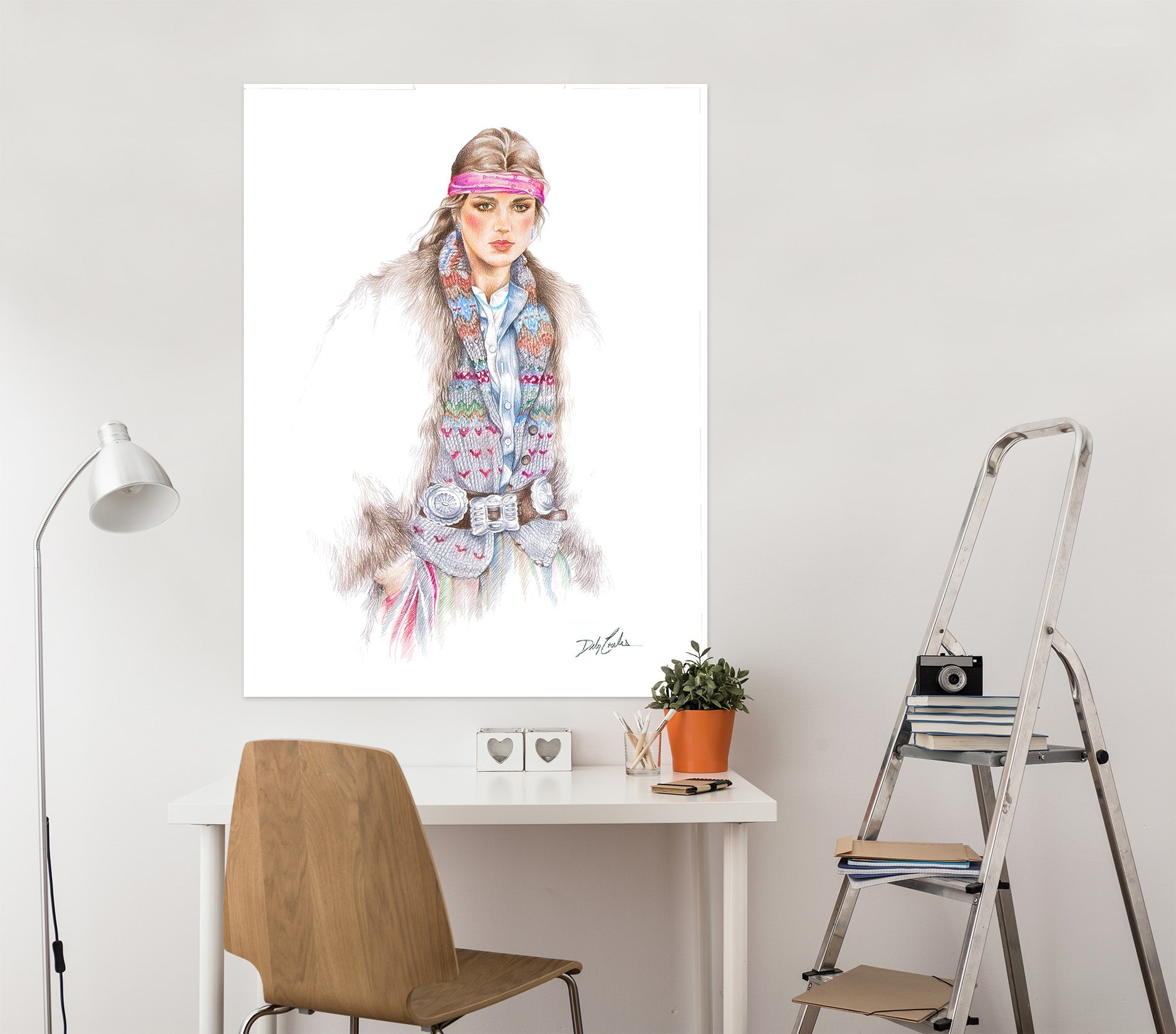 3D Clothing Model 0146 Debi Coules Wall Sticker
