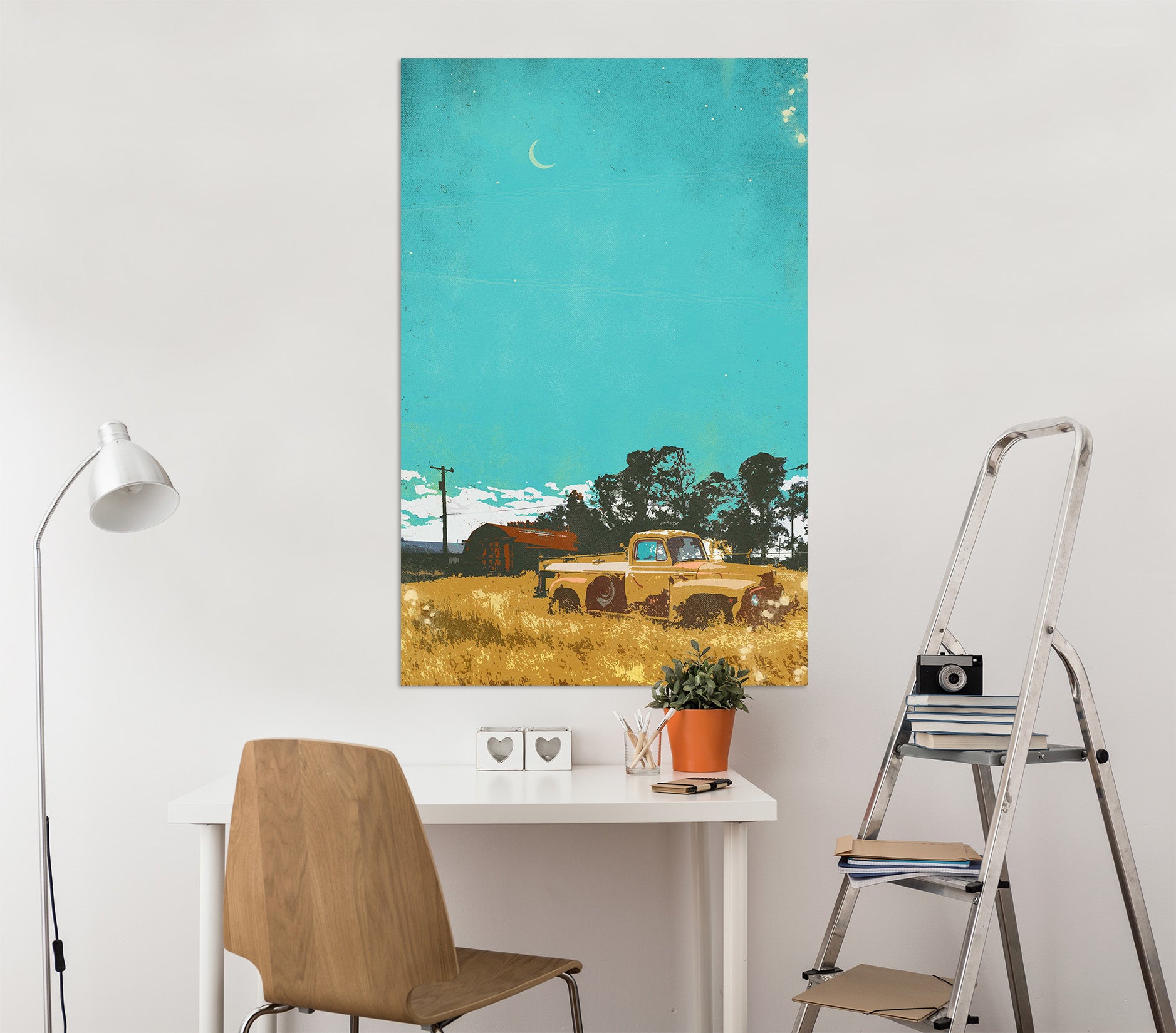 3D Prairie Truck 013 Showdeer Wall Sticker