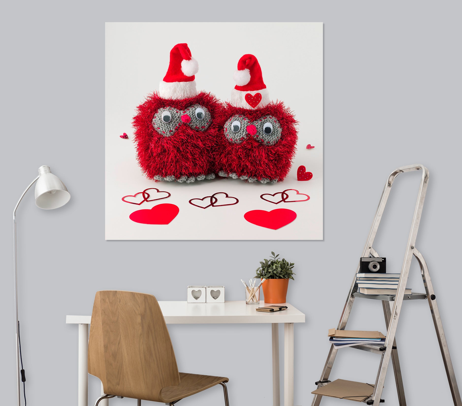 3D Red Wool 037 Assaf Frank Wall Sticker