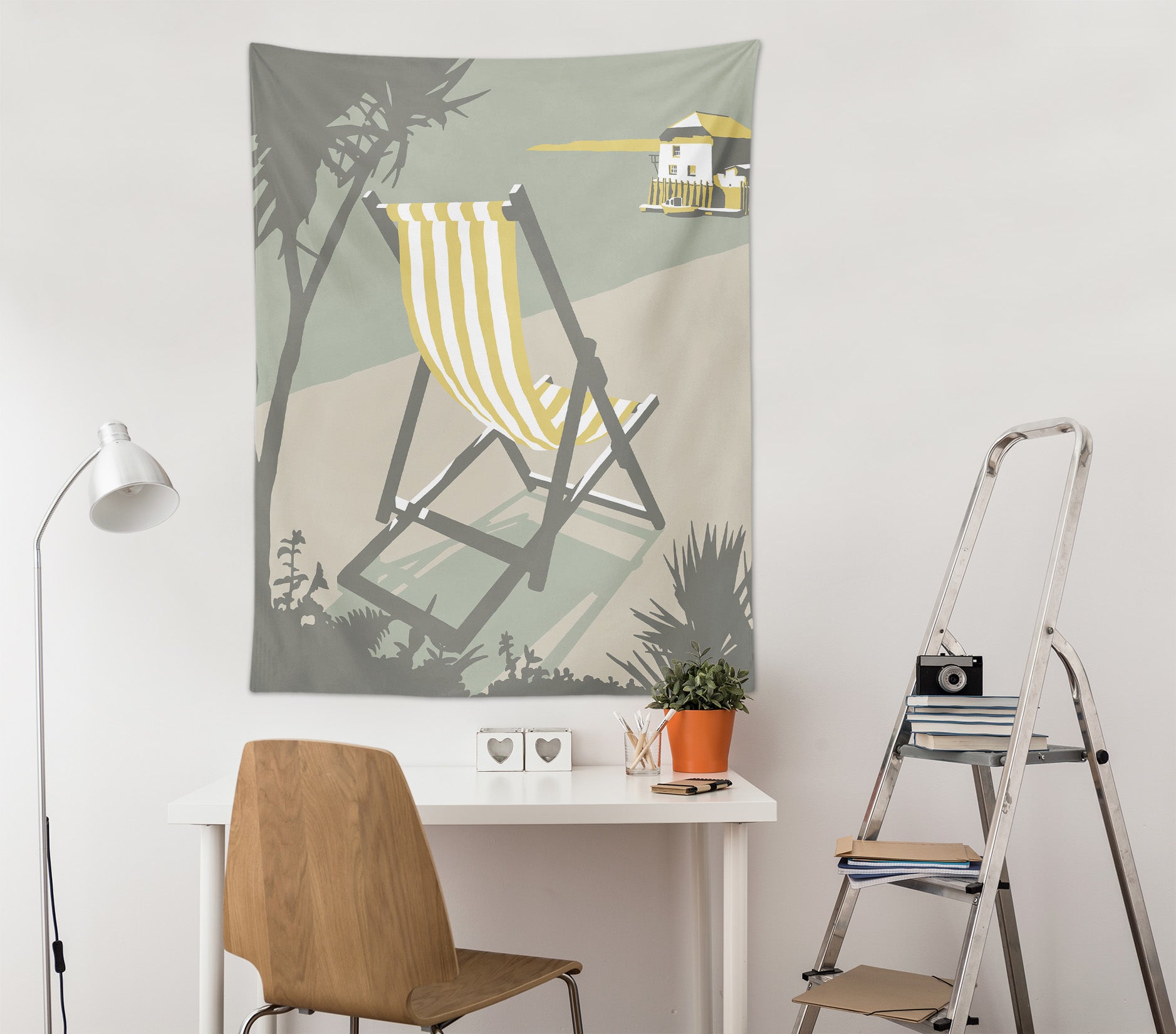 3D Beach Chair 5367 Steve Read Tapestry Hanging Cloth Hang