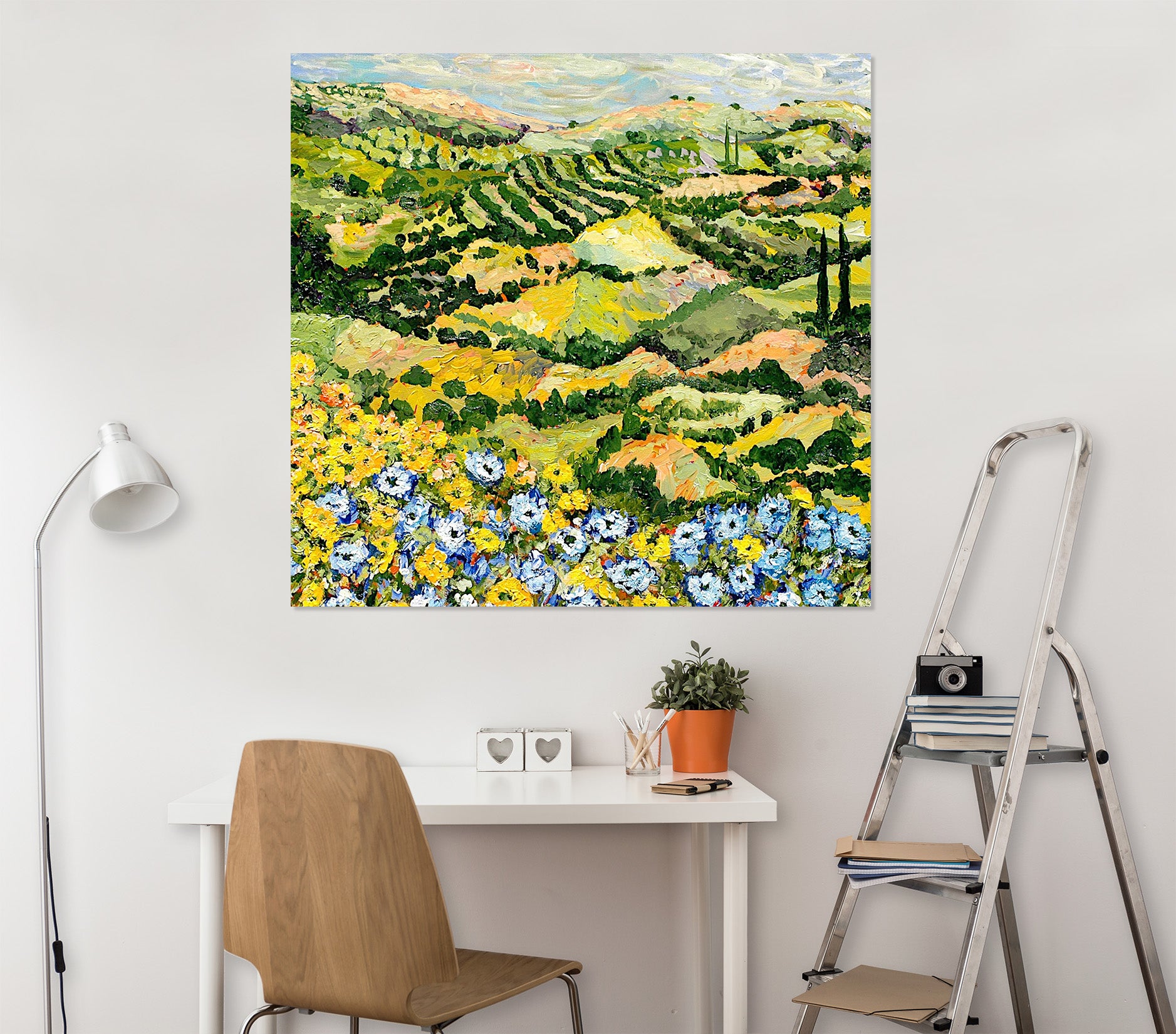 3D Wildflower Valley 130 Allan P. Friedlander Wall Sticker