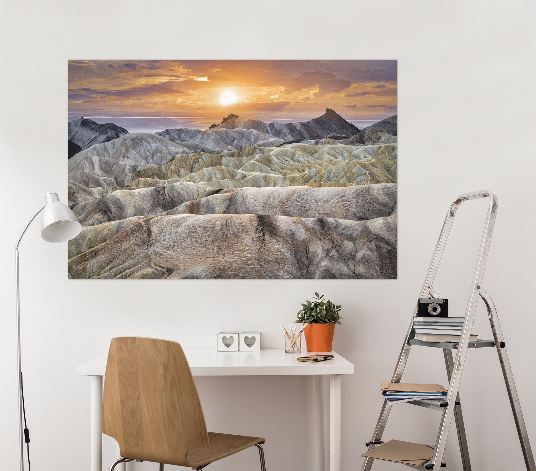 3D Desert Mound 145 Marco Carmassi Wall Sticker