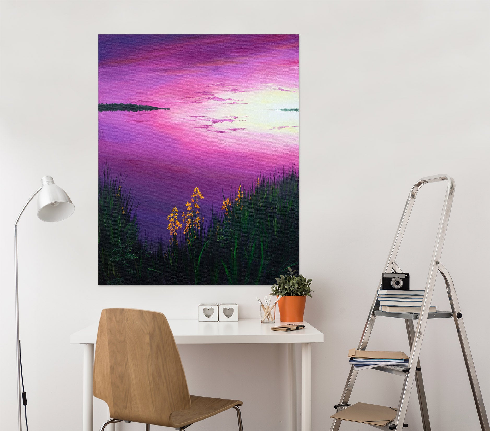 3D Purple Sky 1837 Marina Zotova Wall Sticker