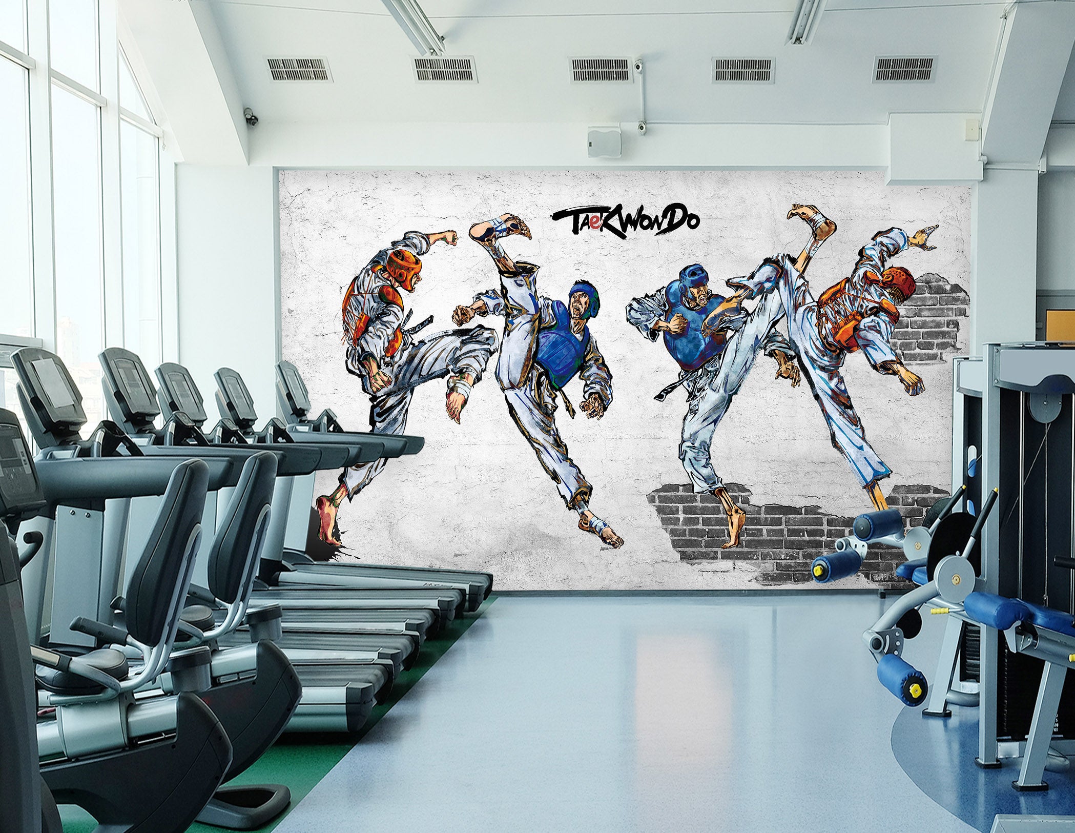 3D Fist Attack 039 Wall Murals