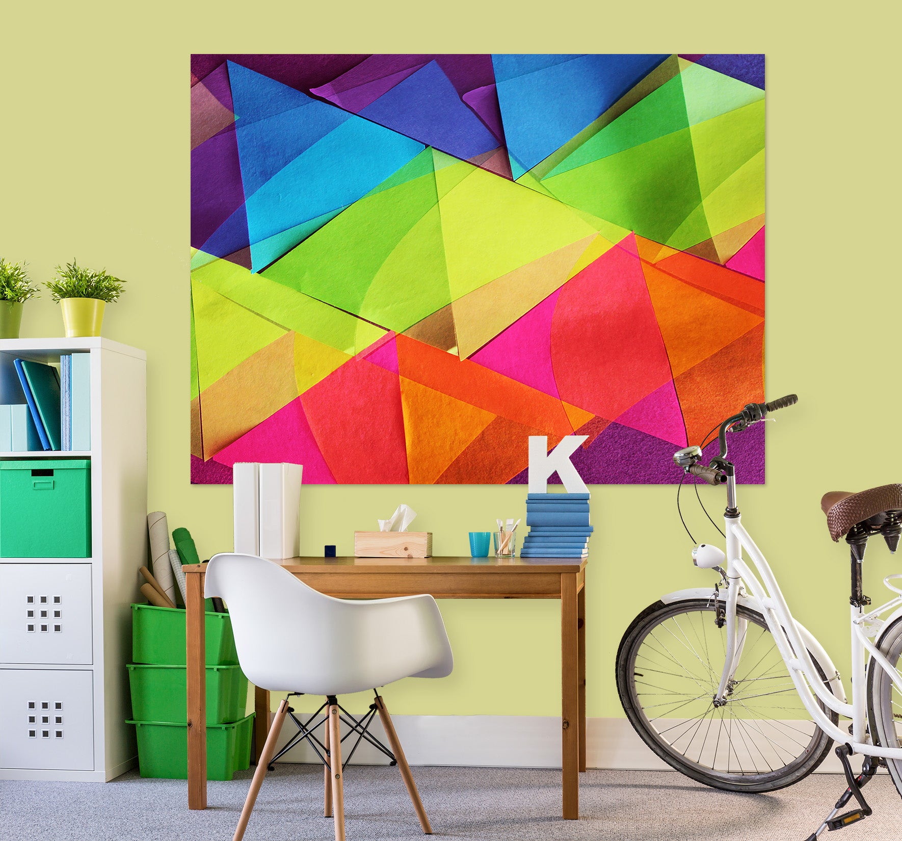 3D Colored Triangle 71120 Shandra Smith Wall Sticker