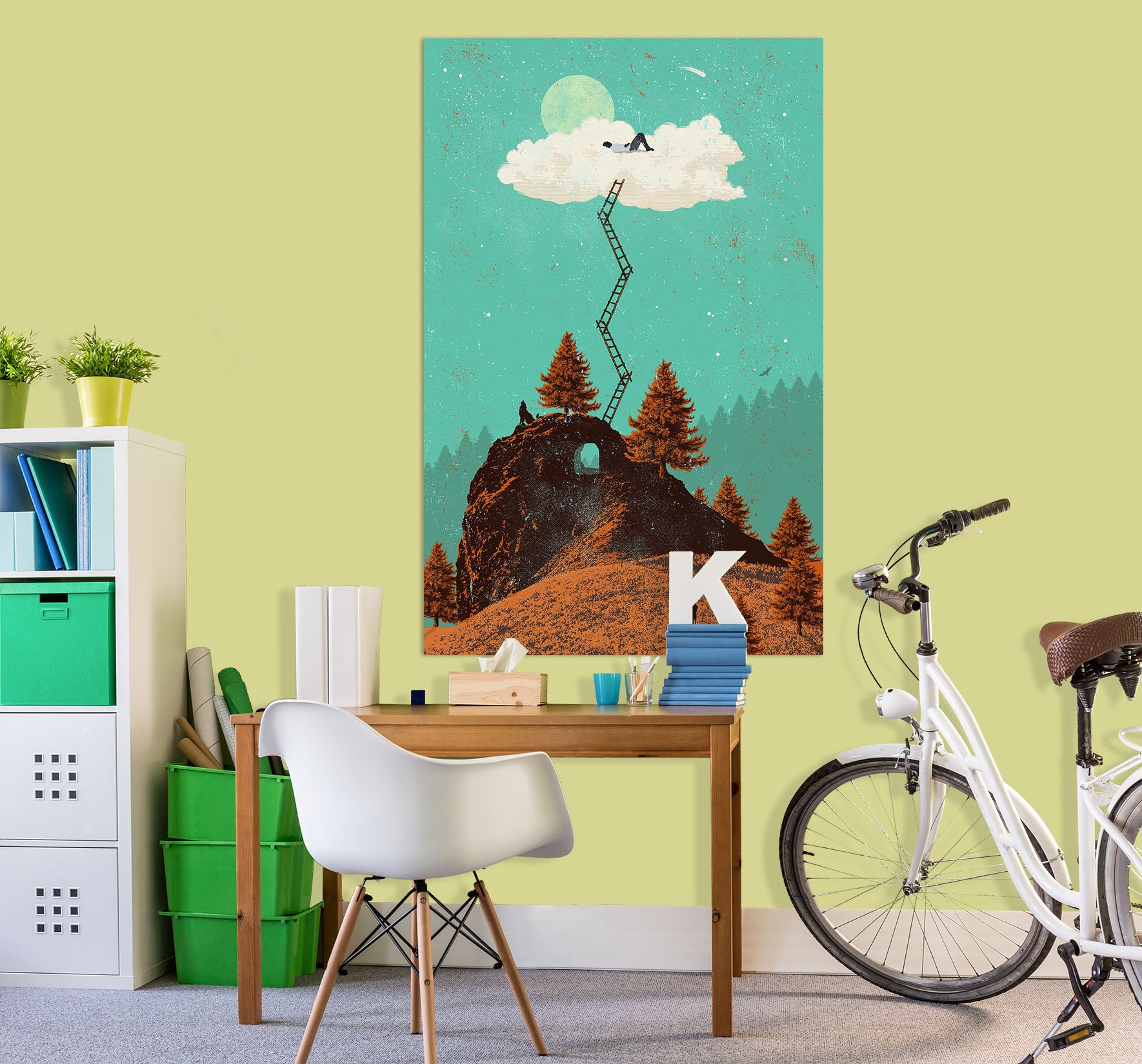 3D Ladder 011 Showdeer Wall Sticker