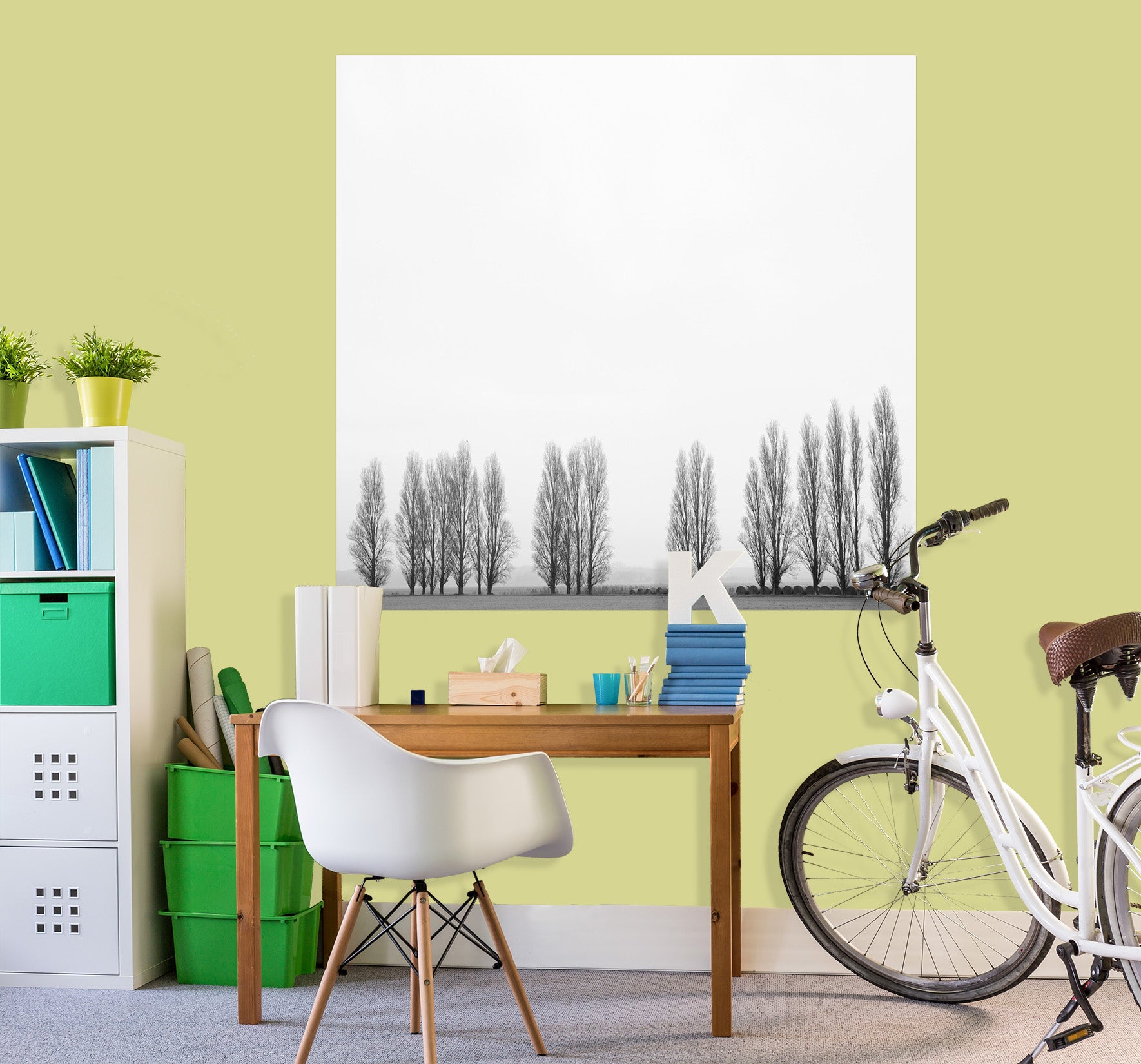 3D Black Trees 137 Marco Carmassi Wall Sticker