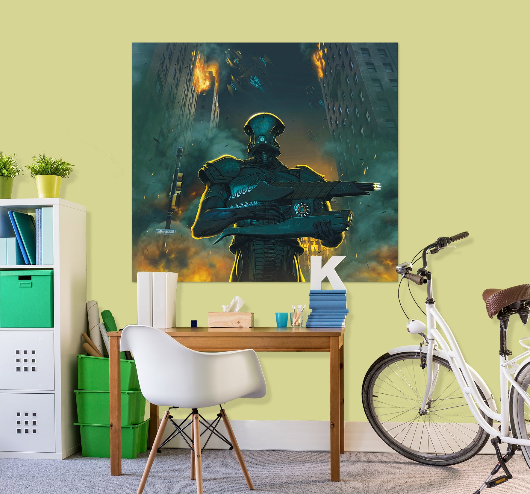 3D Invasion 045 Vincent Hie Wall Sticker