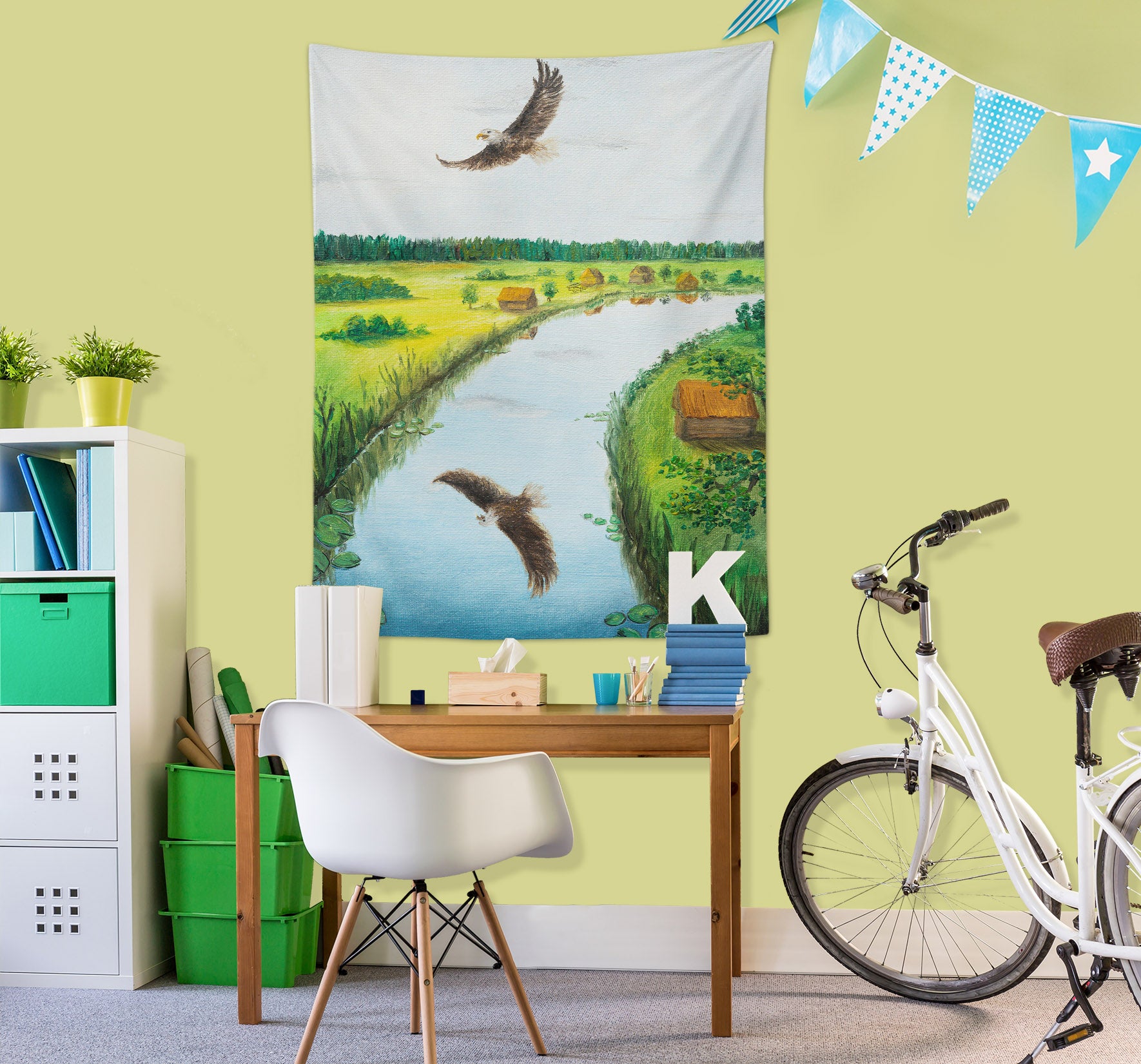 3D Beautiful Field Eagle 5285 Marina Zotova Tapestry Hanging Cloth Hang