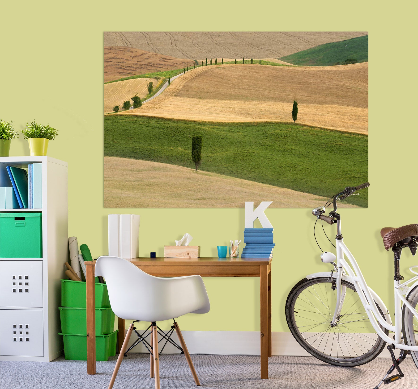 3D Desert Green 109 Marco Carmassi Wall Sticker