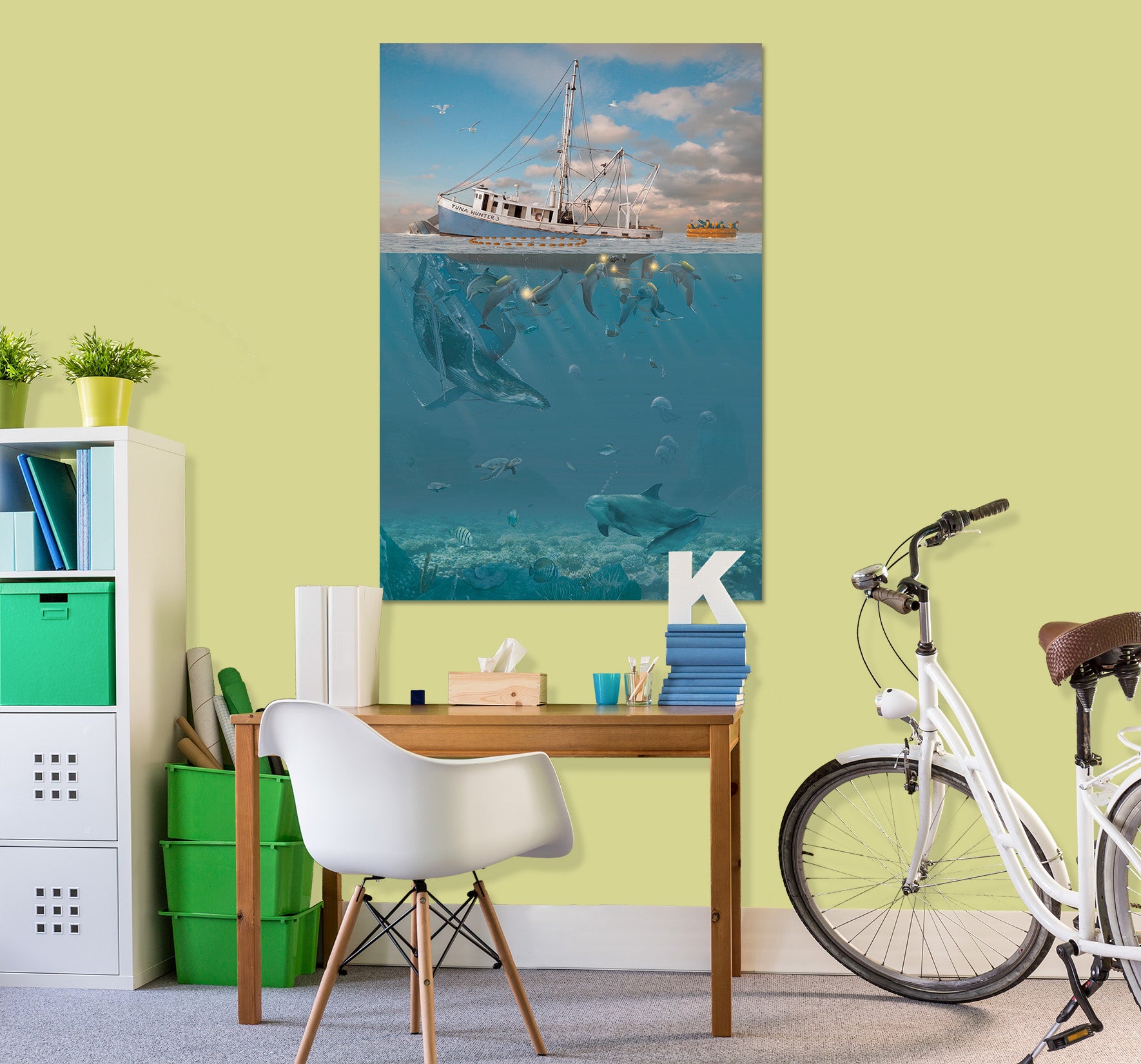 3D HRage Of The Dolphin 063 Vincent Hie Wall Sticker