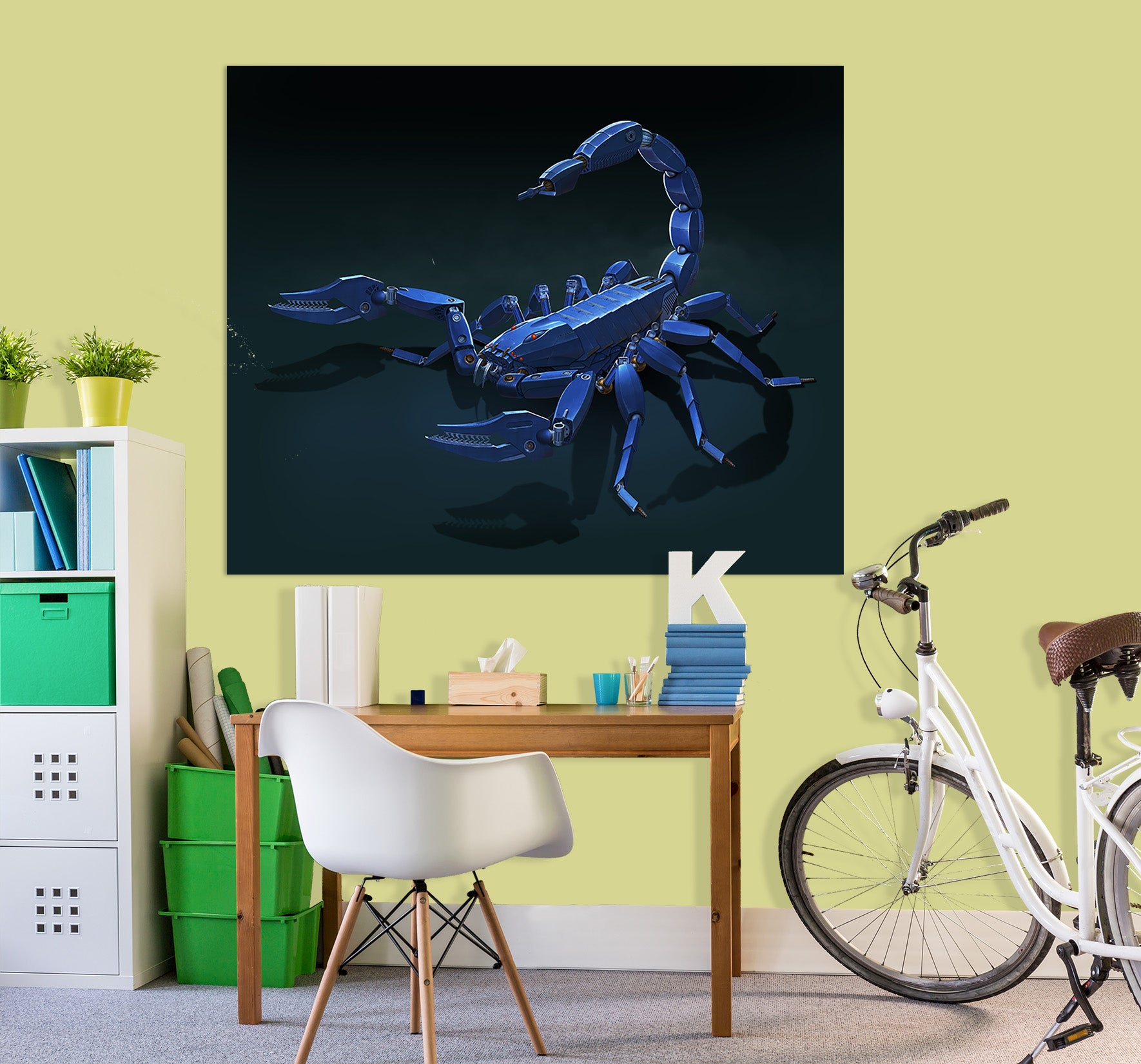 3D Metal Scorpion 053 Vincent Hie Wall Sticker