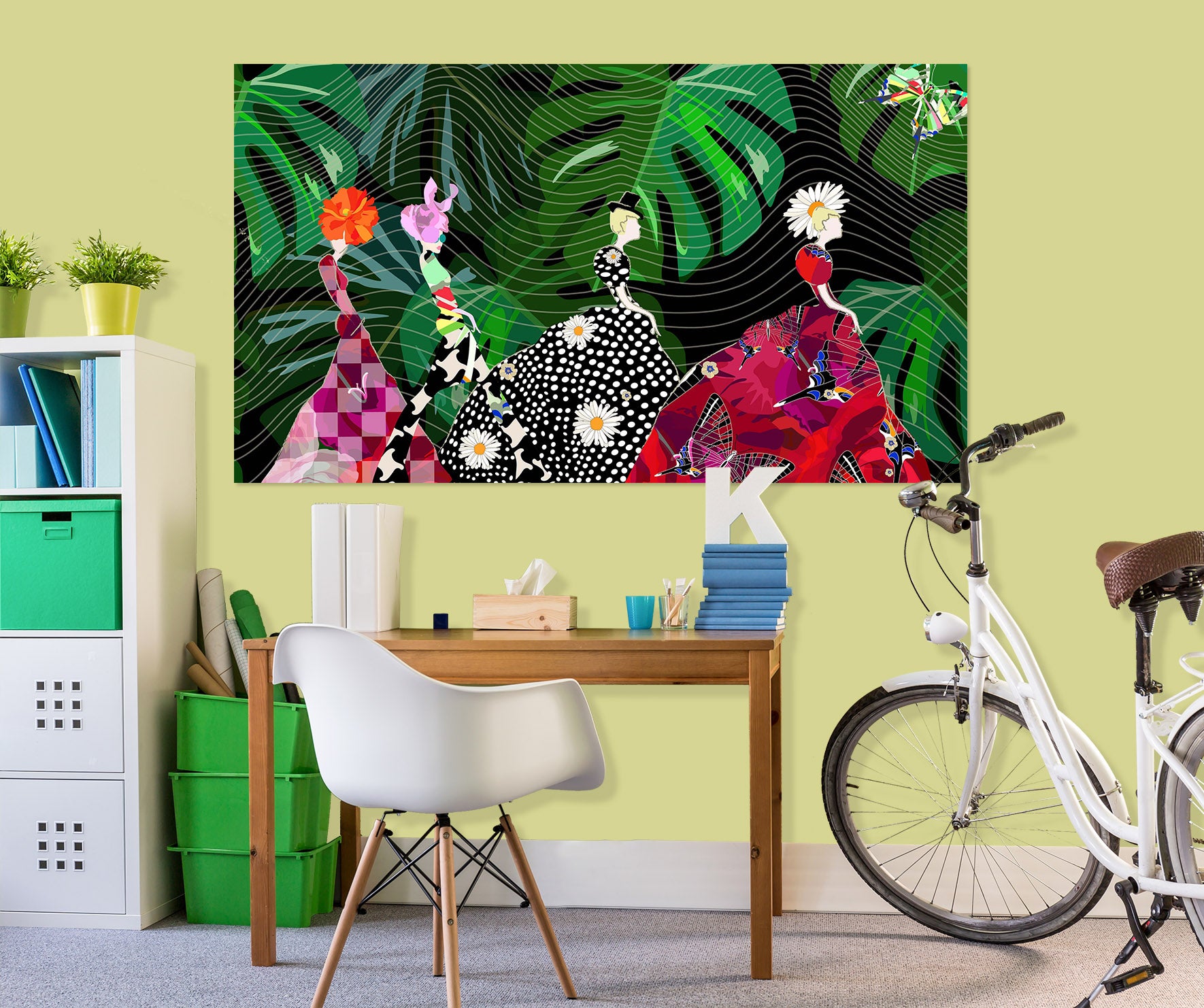 3D Dress Styling Woman 1034 Wall Sticker