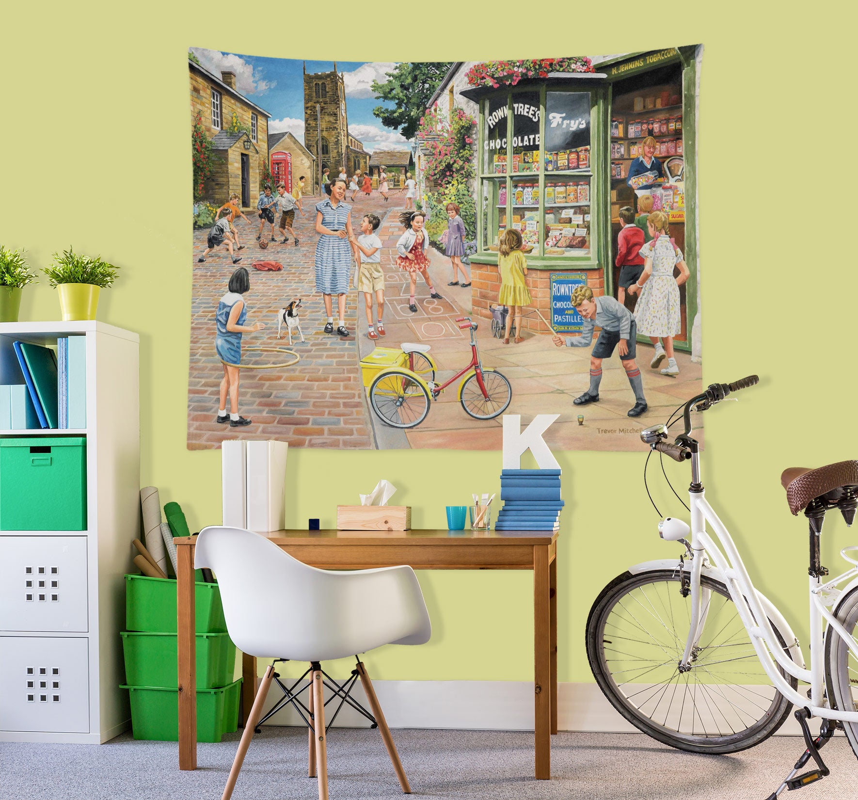 3D Street Shop Child 11298 Trevor Mitchell Tapestry Hanging Cloth Hang