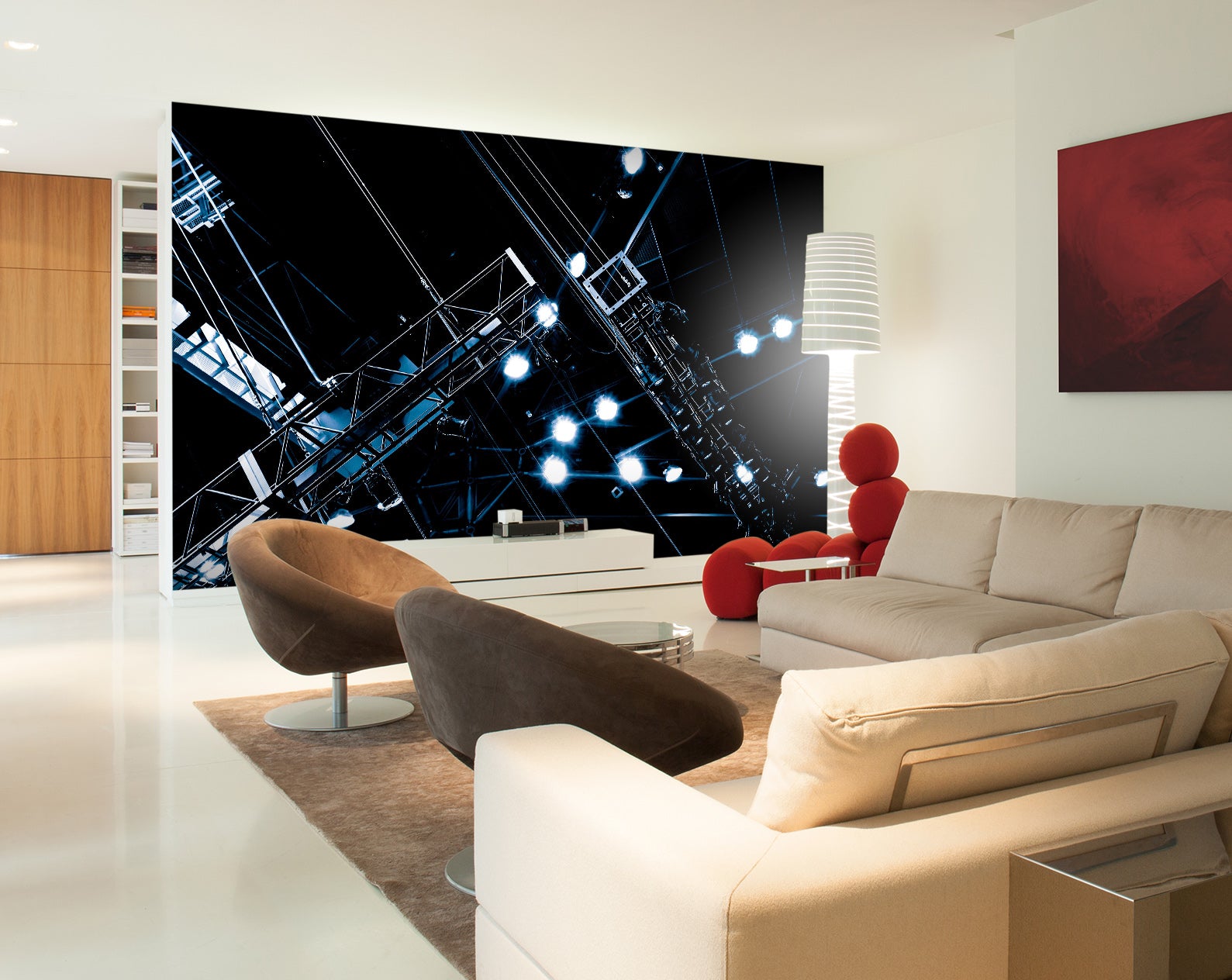 3D Dark City 102 Noirblanc777 Wall Mural Wall Murals