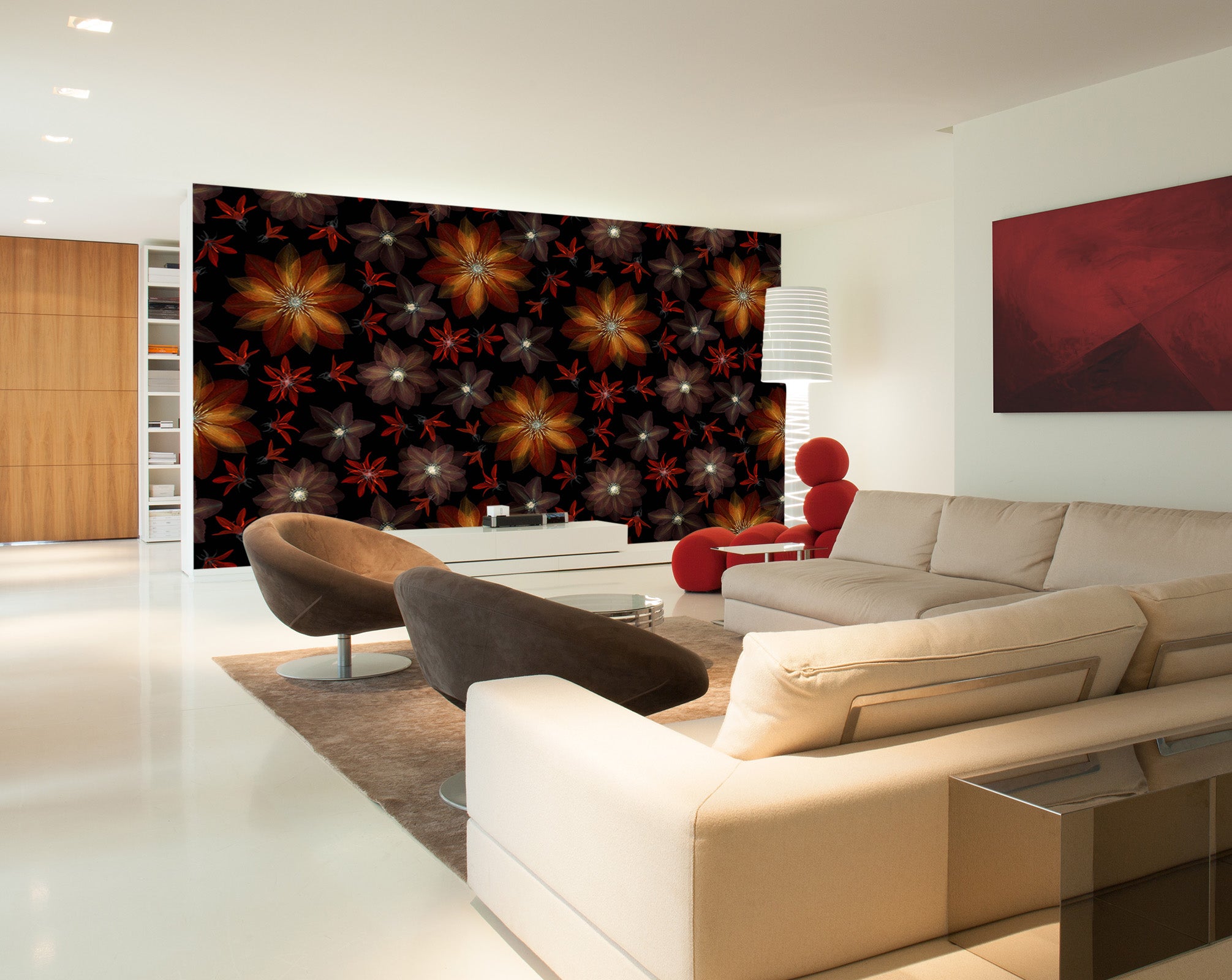 3D Yellow Flower 080 Assaf Frank Wall Mural Wall Murals