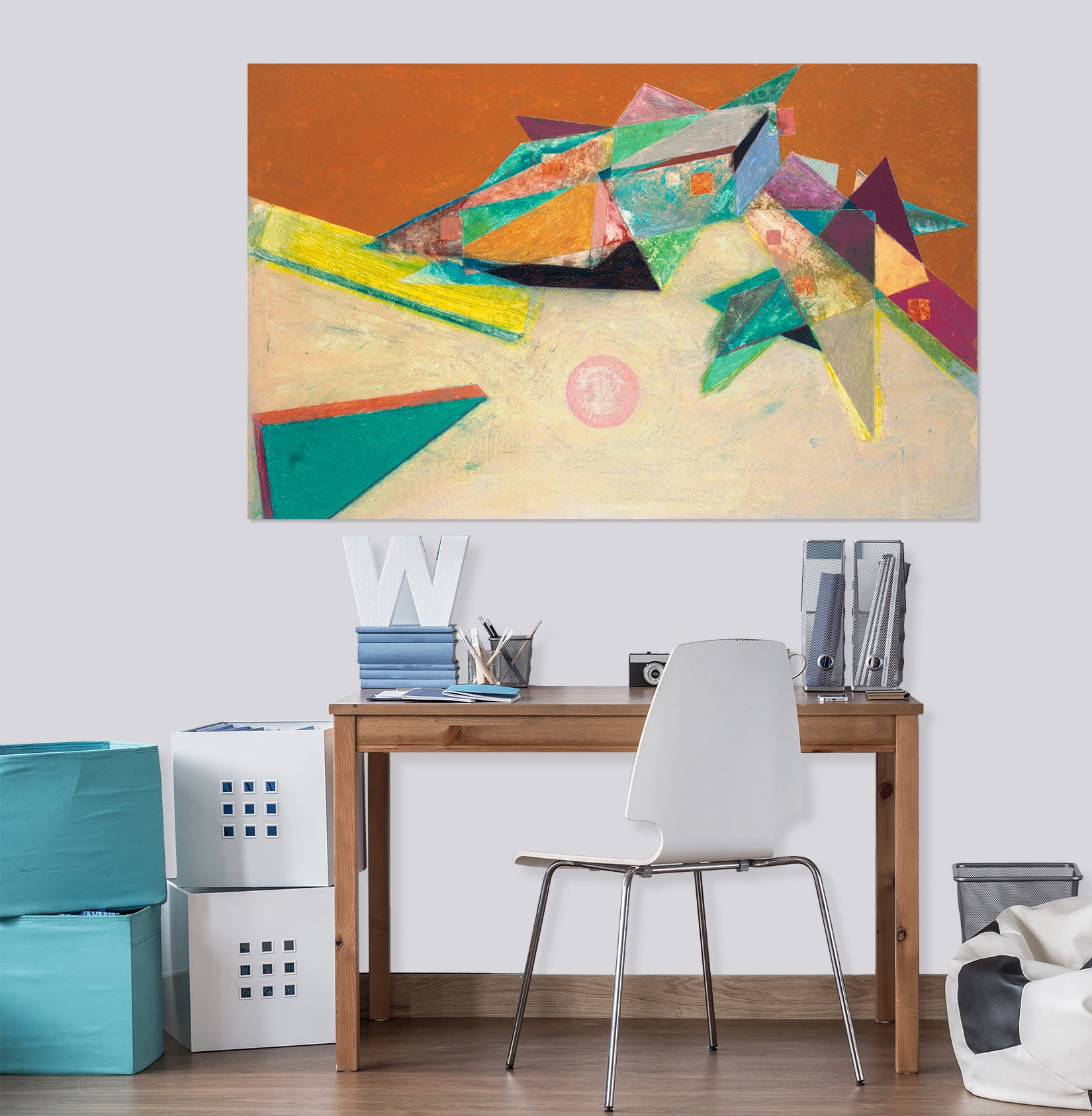 3D Color Origami 019 Allan P. Friedlander Wall Sticker