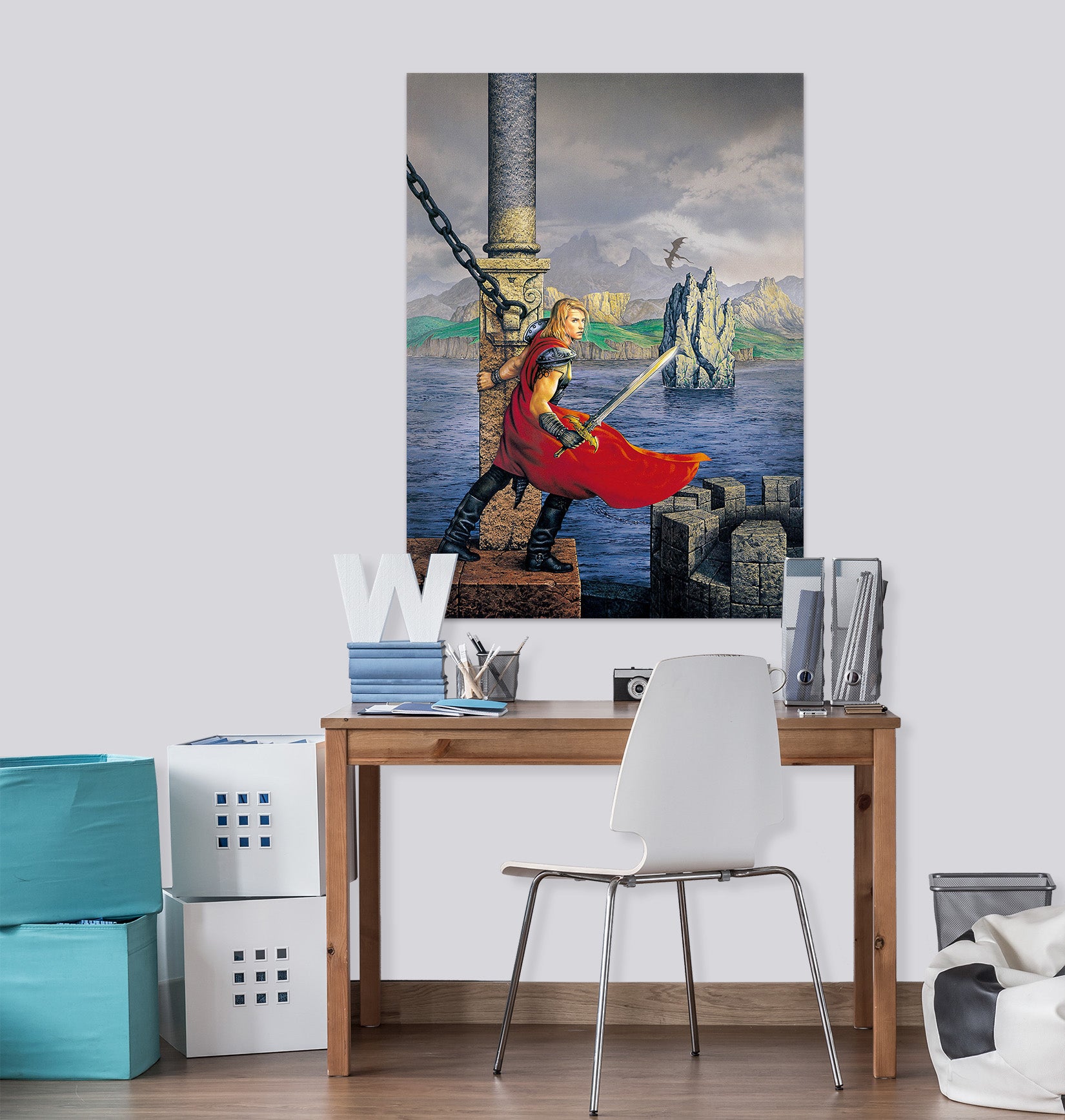3D Soldier With Sword 8091 Ciruelo Wall Sticker