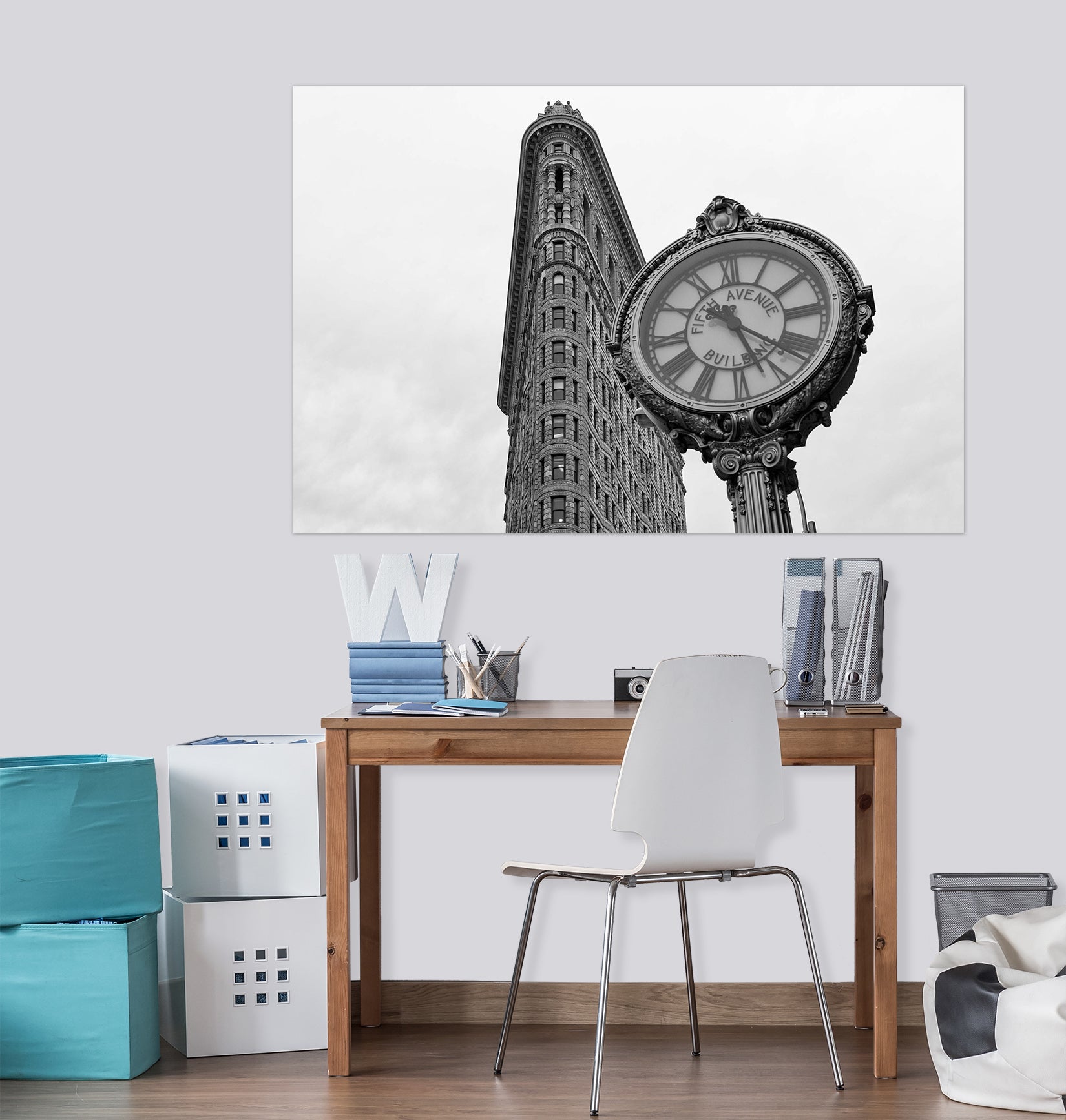 3D Giant Clock 143 Marco Carmassi Wall Sticker