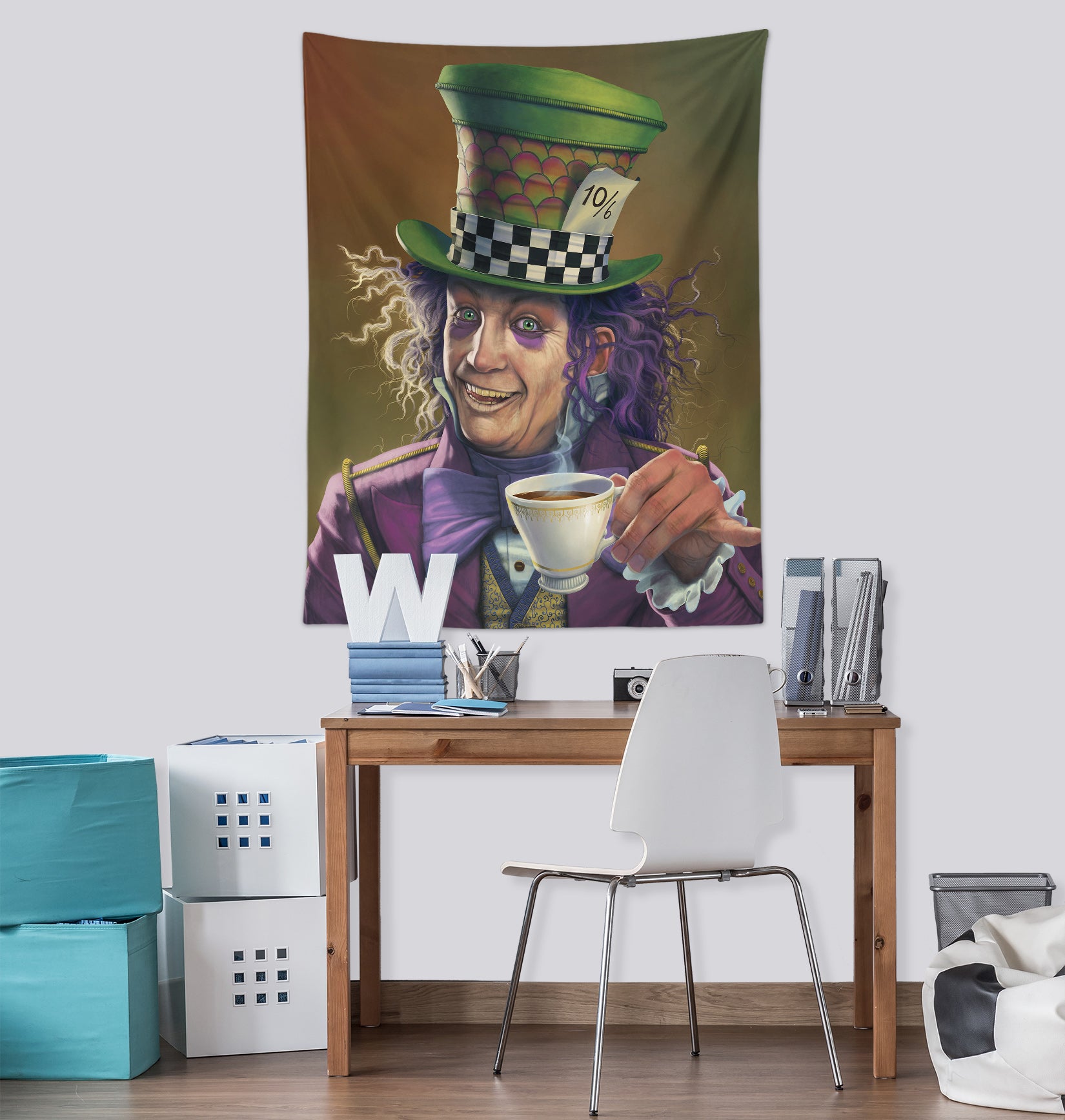 3D Mad Hatter 11716 Vincent Tapestry Hanging Cloth Hang