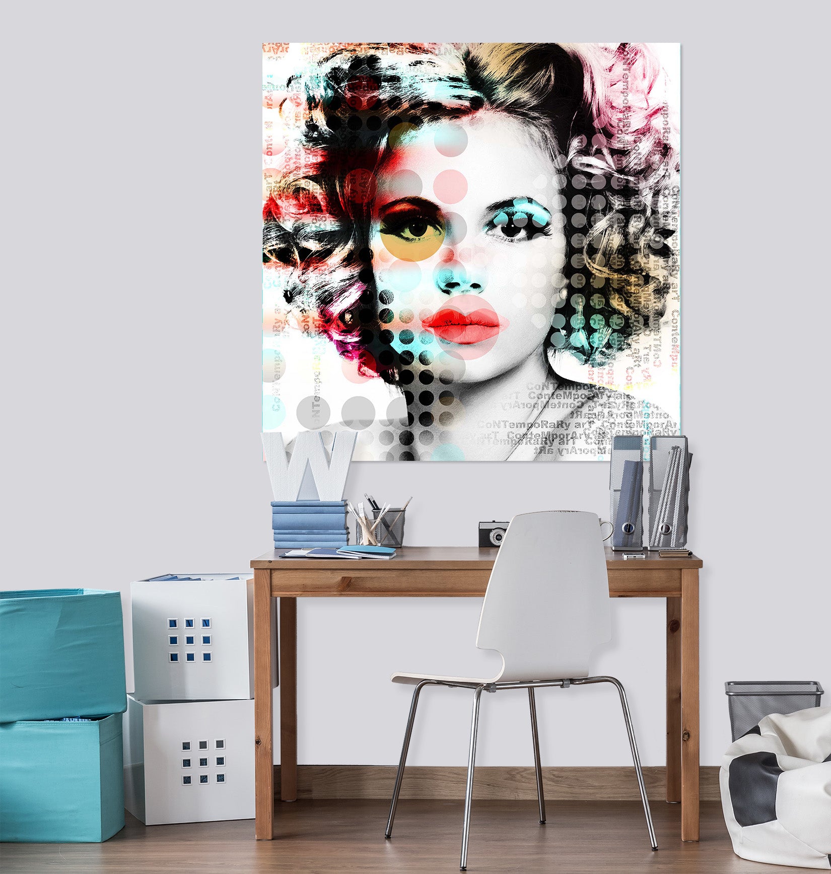 3D Woman Photo 1044 Wall Sticker
